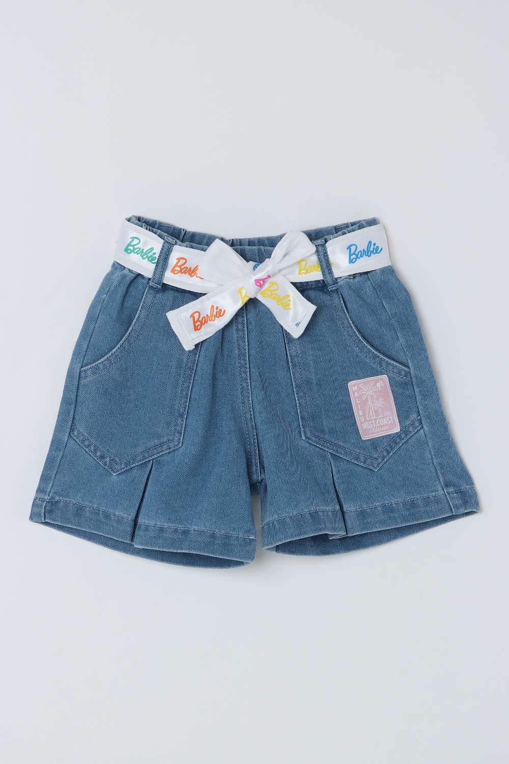 Solid-Blended-Fabric-Regular-Fit-Girls-Shorts