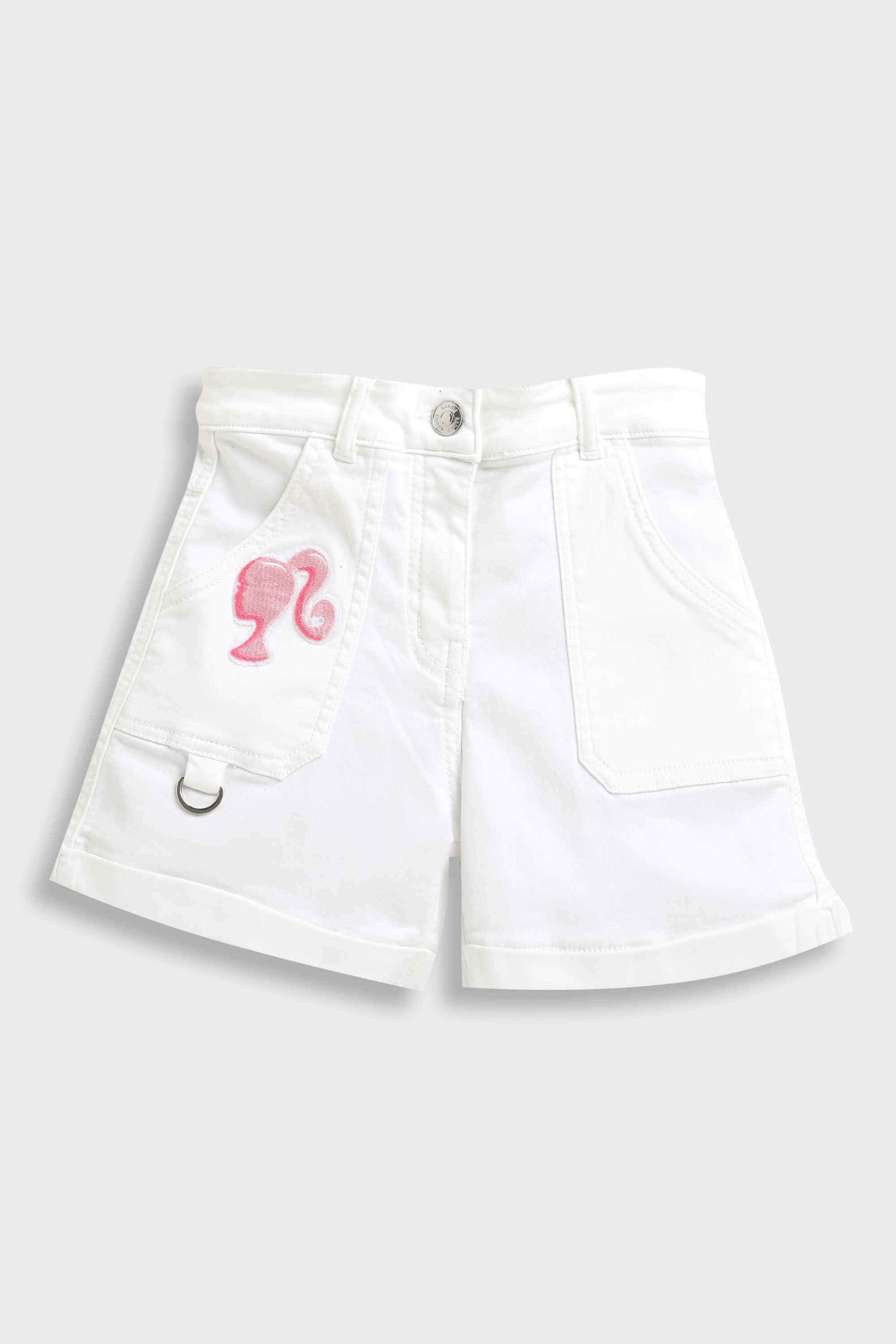 Solid-Cotton-Regular-Fit-Girl-s-Shorts