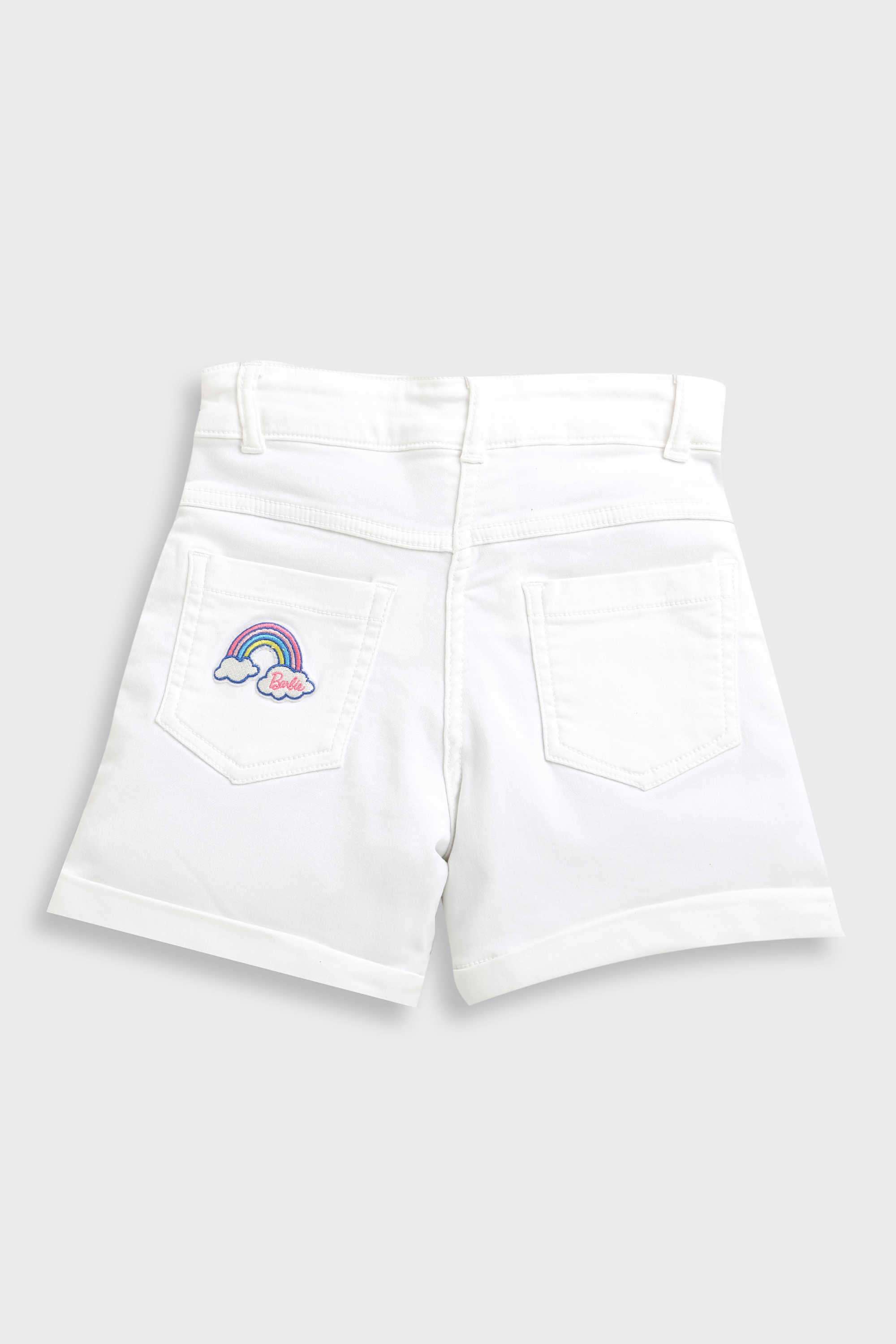 Solid-Cotton-Regular-Fit-Girl-s-Shorts