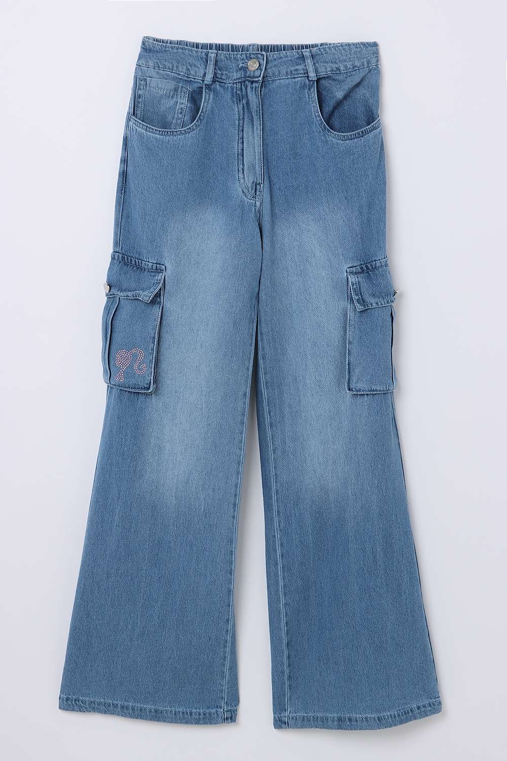 Blended-Fabric-Regular-Fit-Girls-Trousers