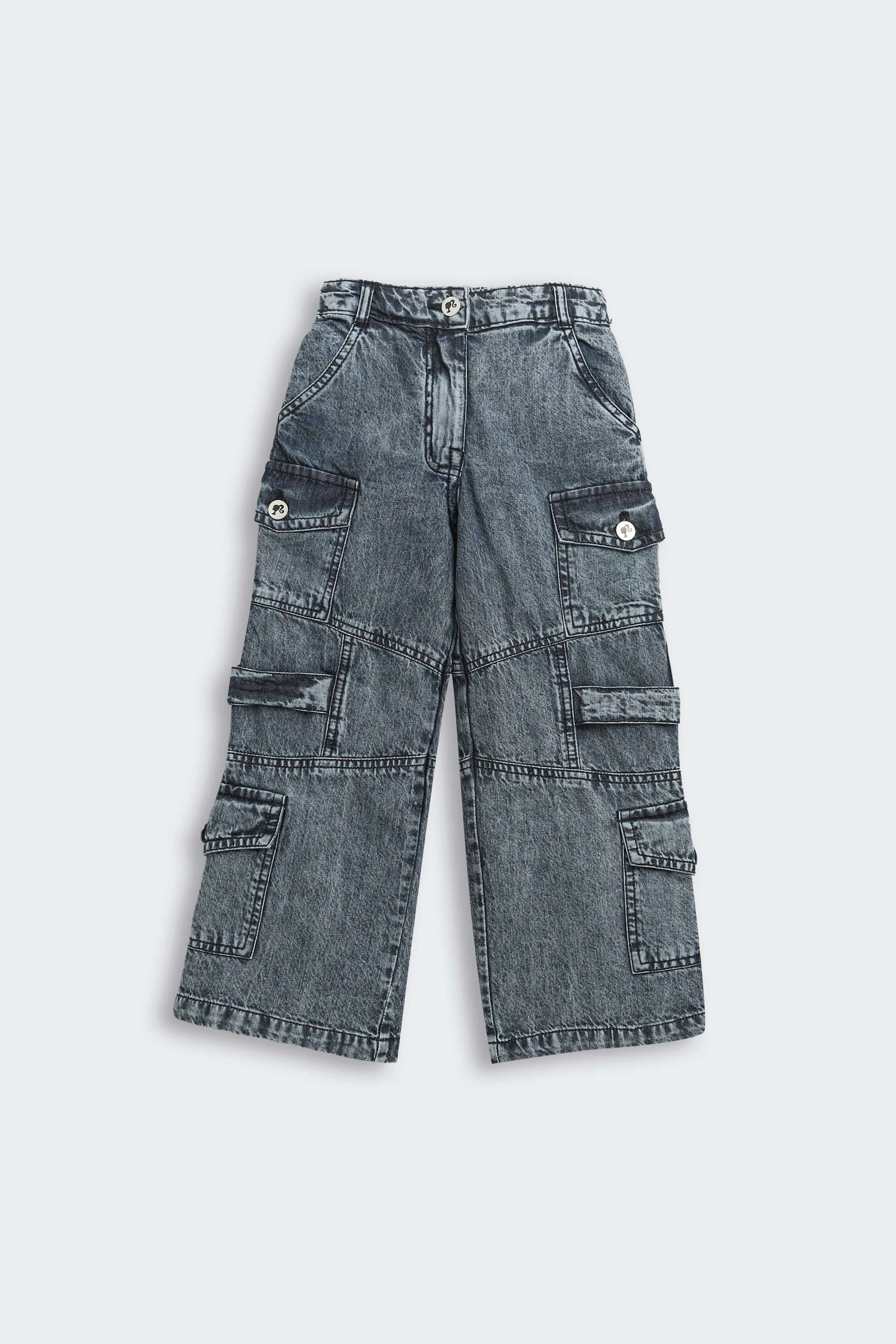 Solid-Cotton-Wide-Leg-Fit-Girls-Jeans