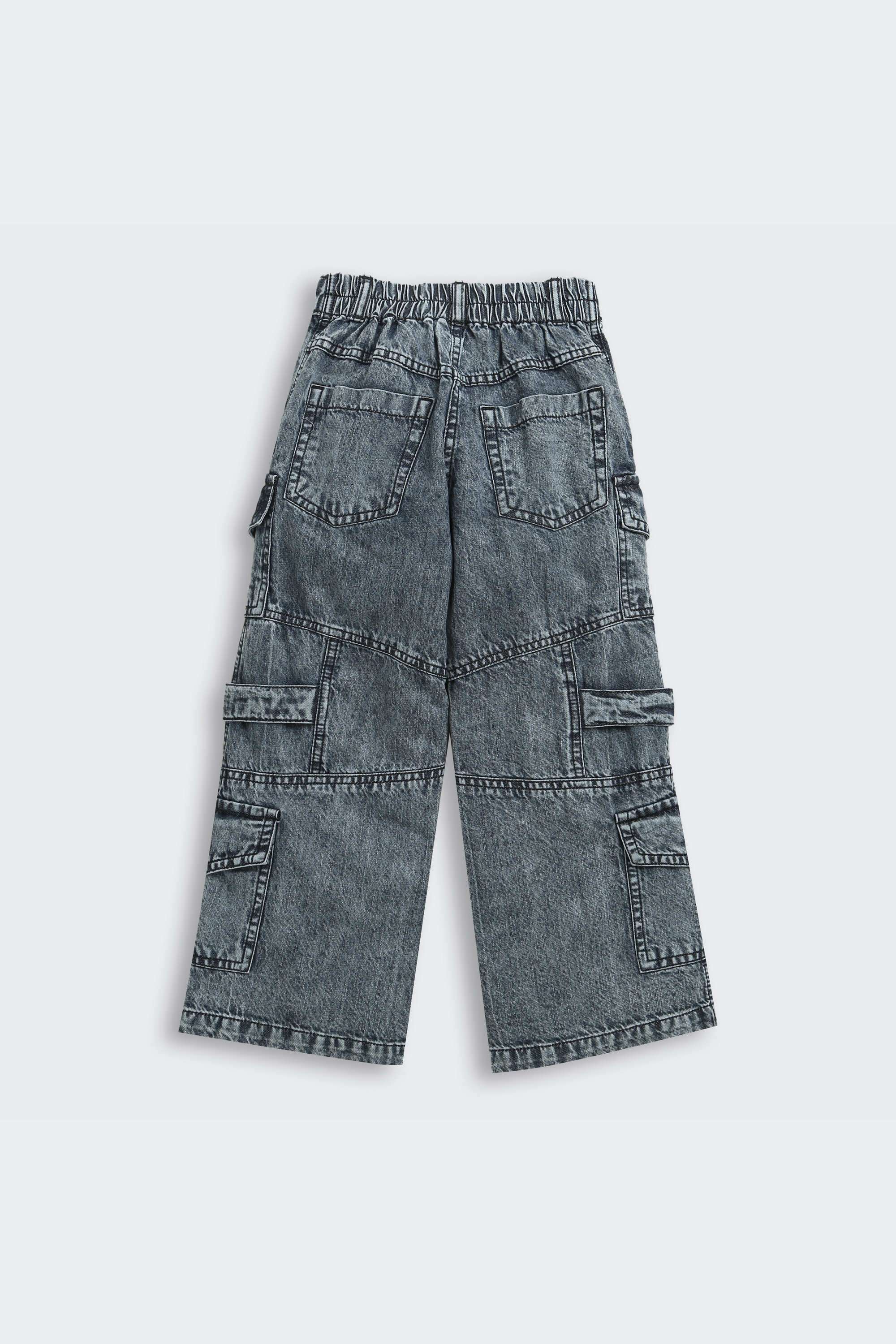 Solid-Cotton-Wide-Leg-Fit-Girls-Jeans