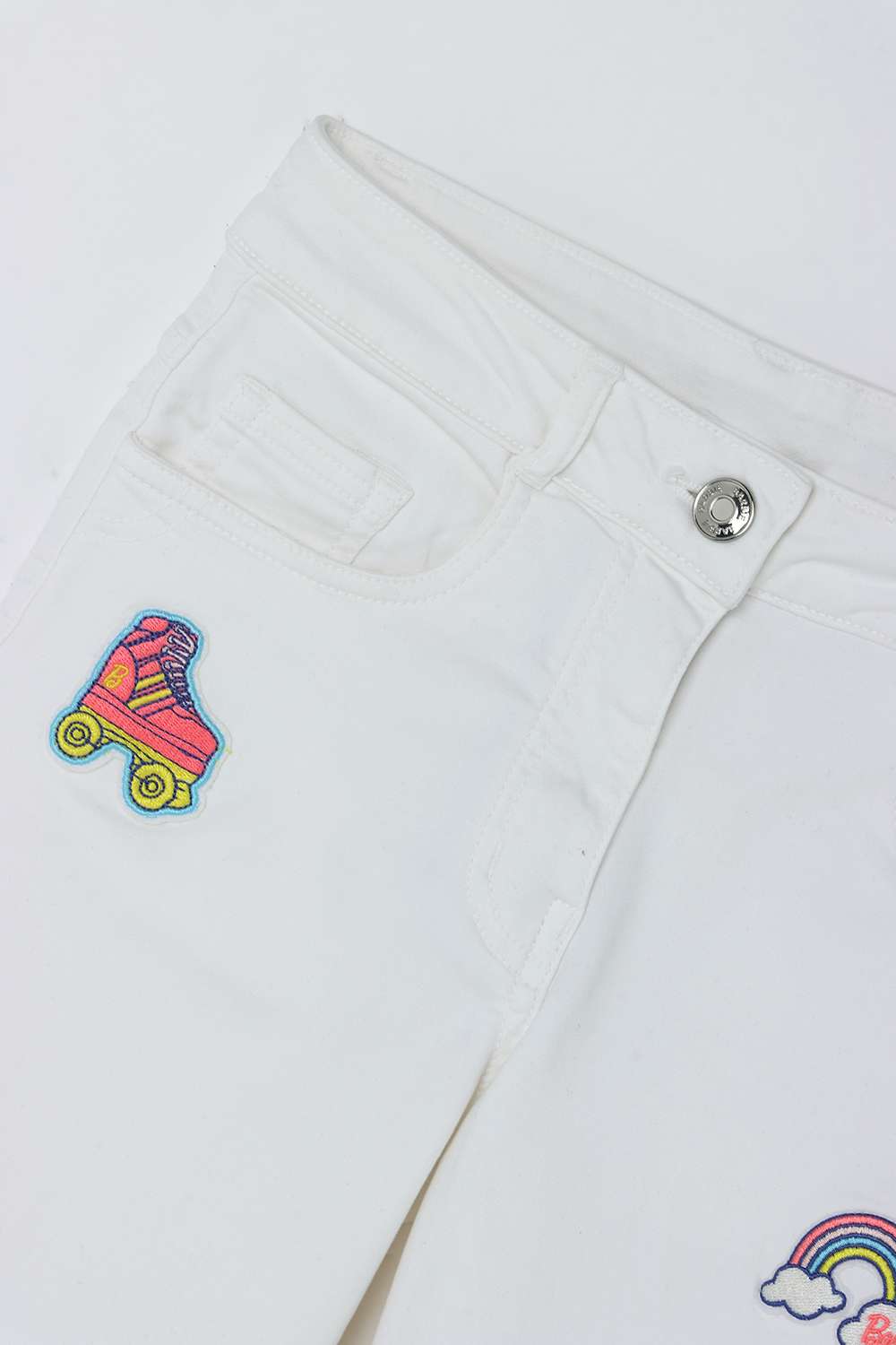 Solid-Blended-Fabric-Regular-Fit-Girls-Jeans