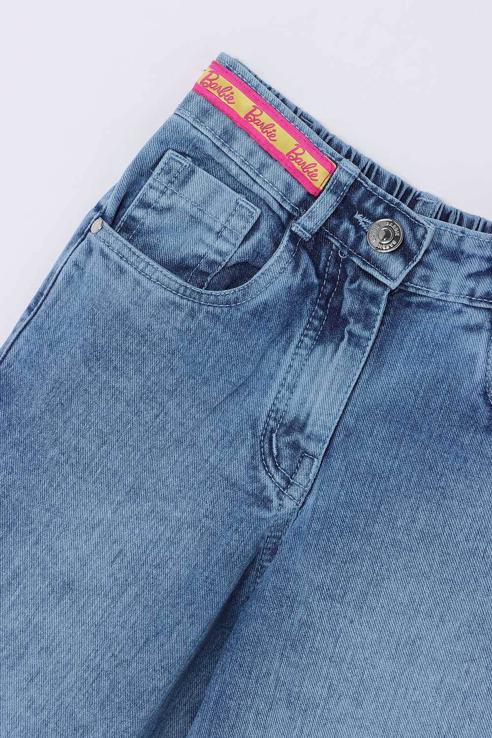 Solid-Blended-Fabric-Regular-Fit-Girls-Jeans