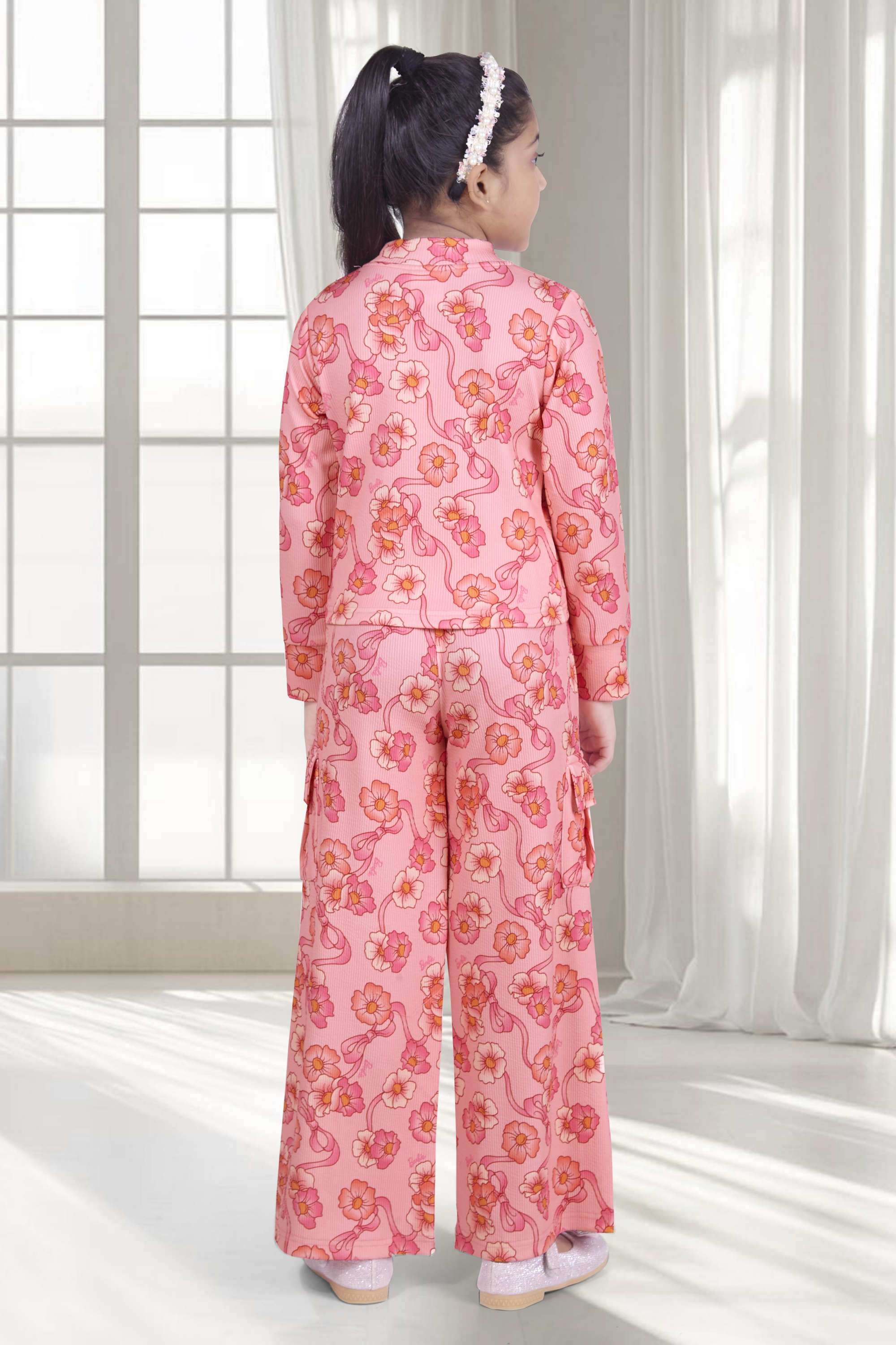 Printed-Polyester-Full-Length-Girls-Clothing-Set
