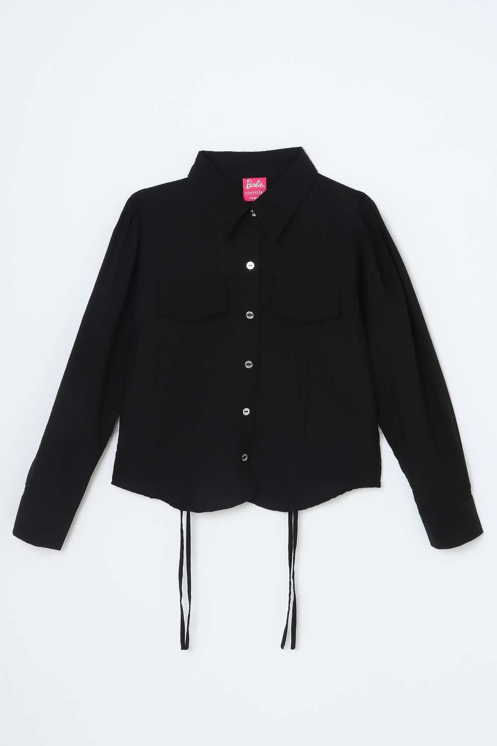 Solid-Blended-Fabric-Classic-Collar-Girls-Shirt