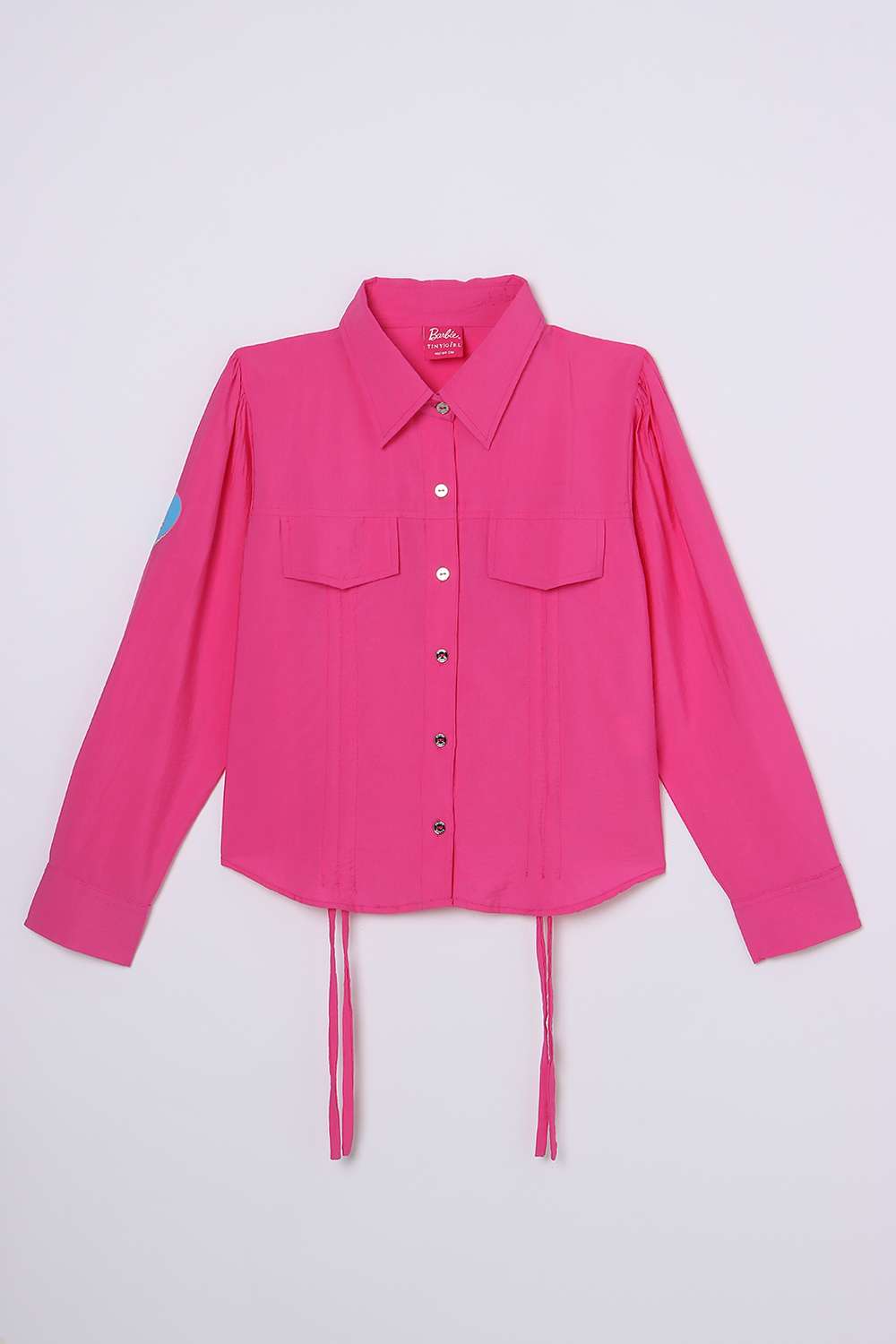 Solid-Blended-Fabric-Classic-Collar-Girls-Shirt