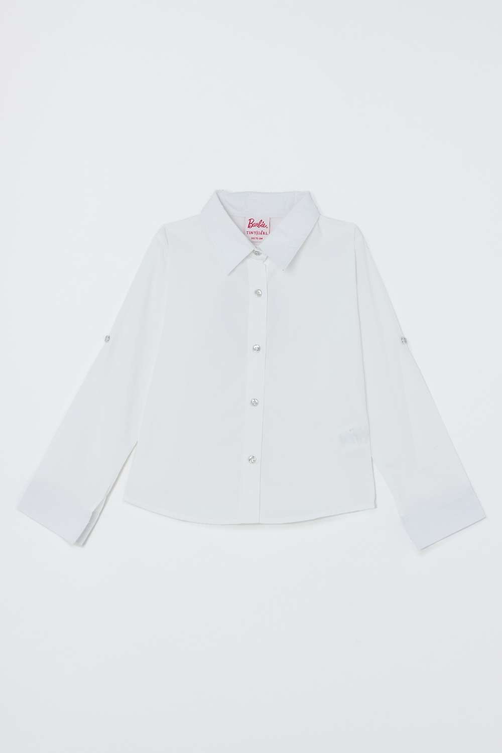 Solid-Blended-Fabric-Classic-Collar-Girls-Shirt