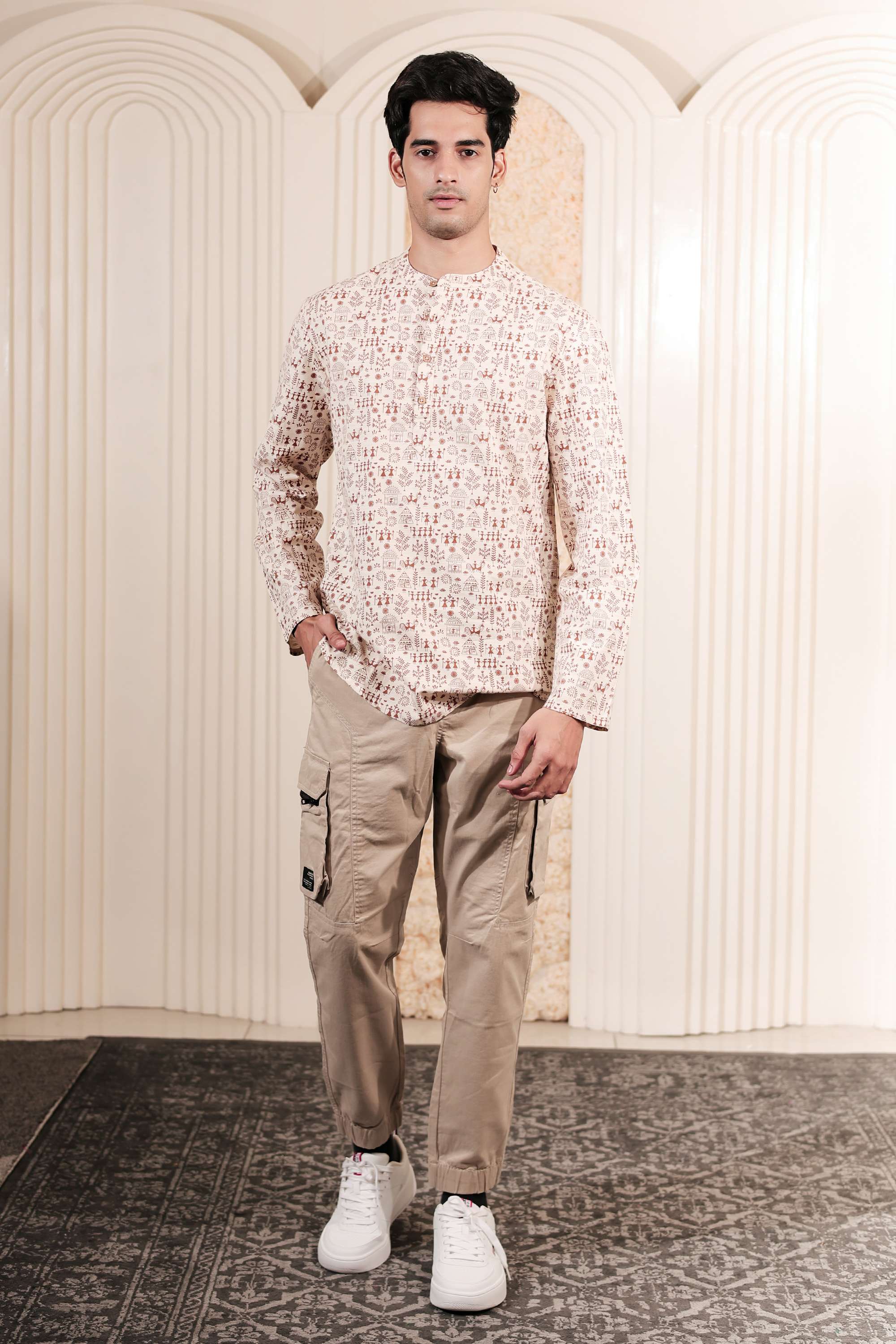 Printed-Blended-Fabric-Men-s-Casual-Wear-Kurta