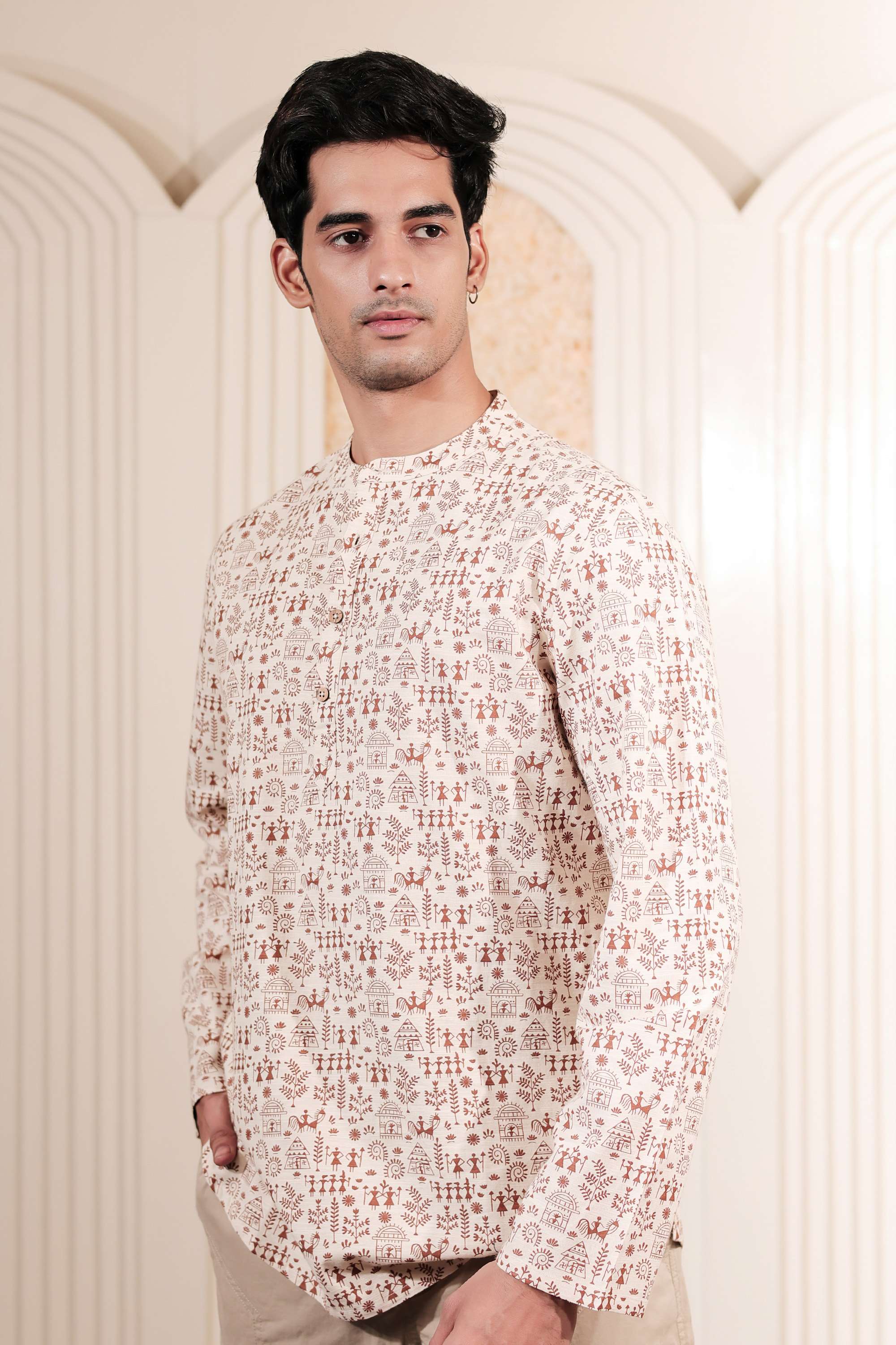 Printed-Blended-Fabric-Men-s-Casual-Wear-Kurta