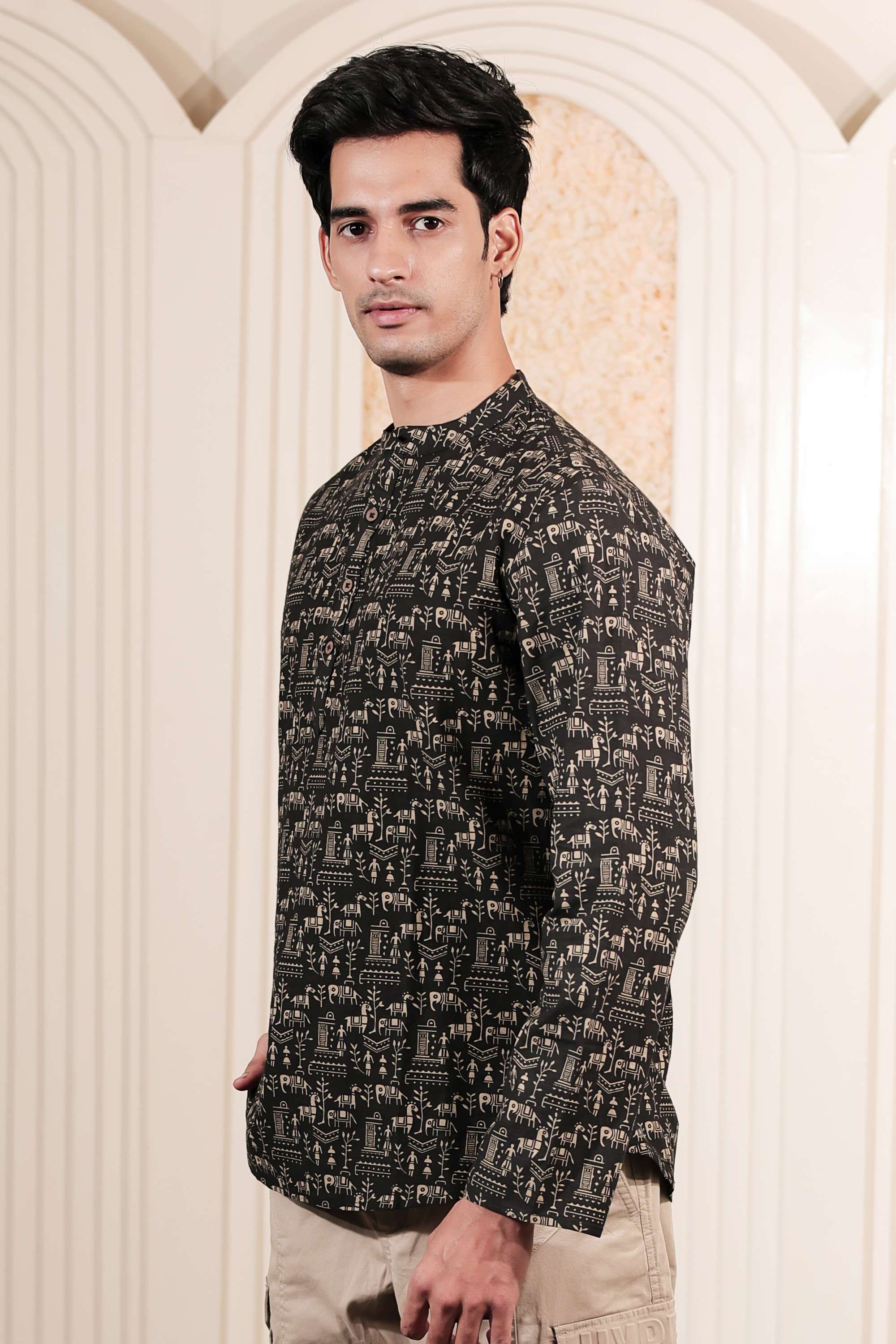 Printed-Blended-Fabric-Men-s-Casual-Wear-Kurta