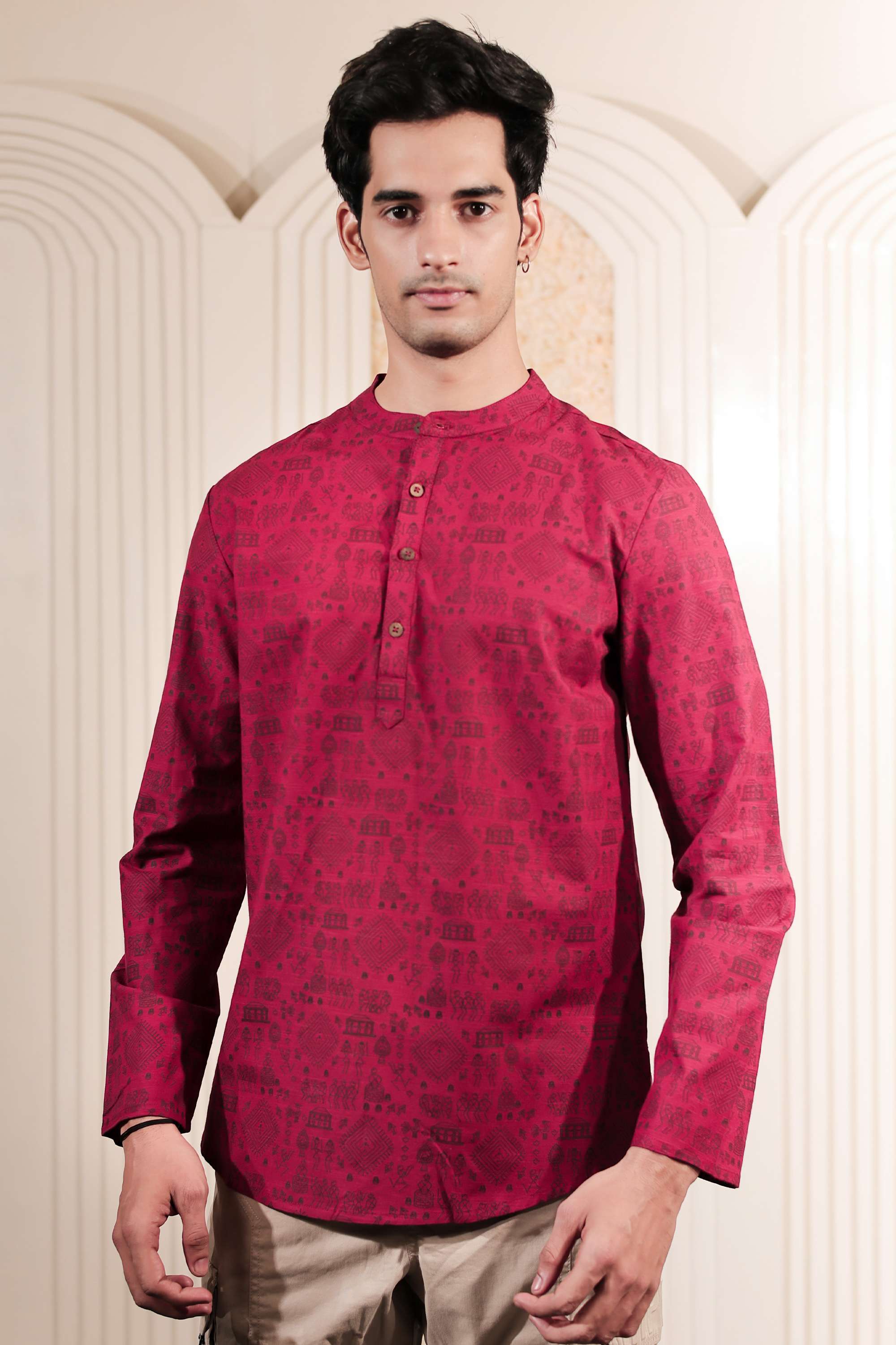 Printed-Blended-Fabric-Men-s-Casual-Wear-Kurta