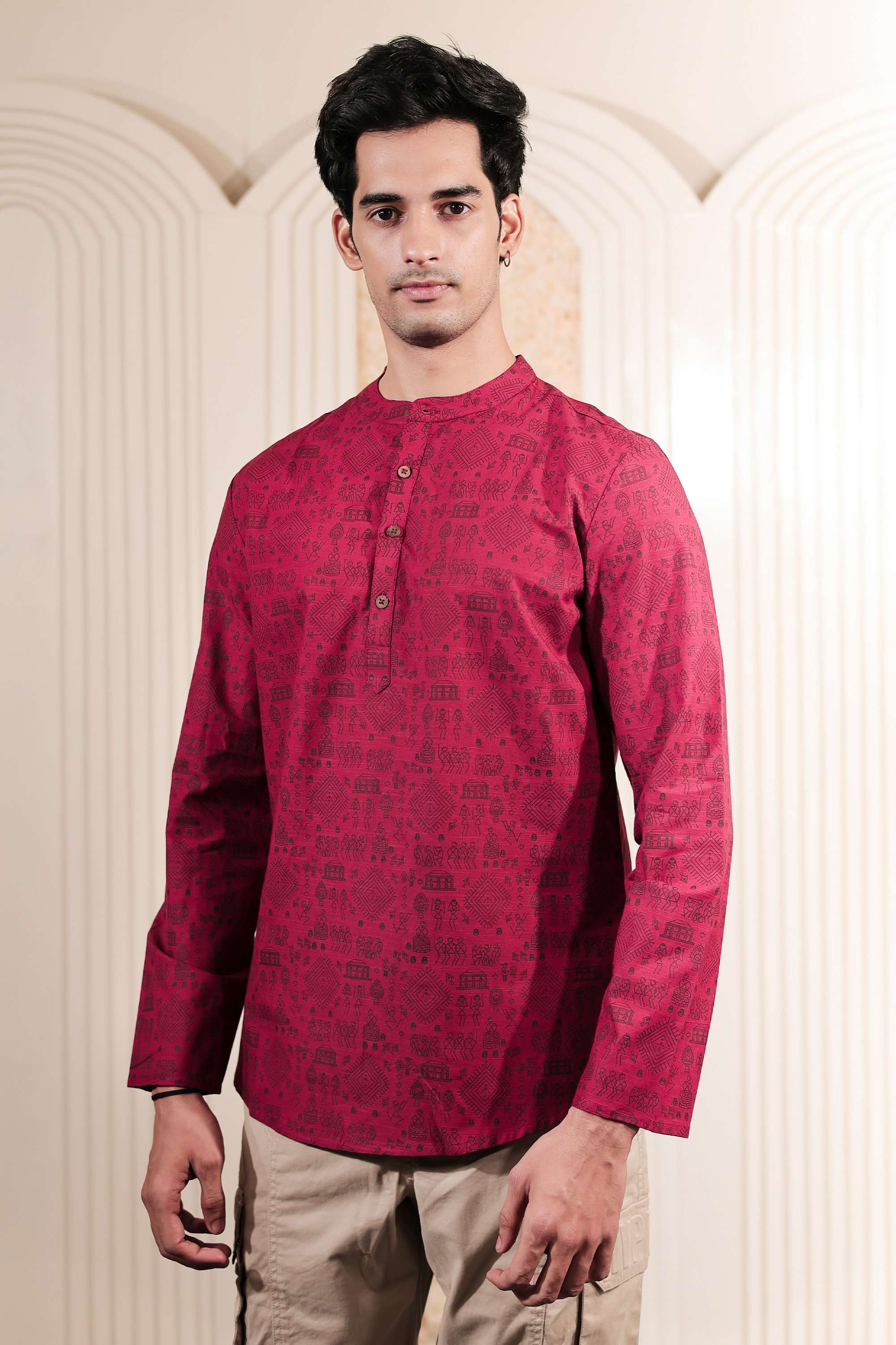 Printed-Blended-Fabric-Men-s-Casual-Wear-Kurta