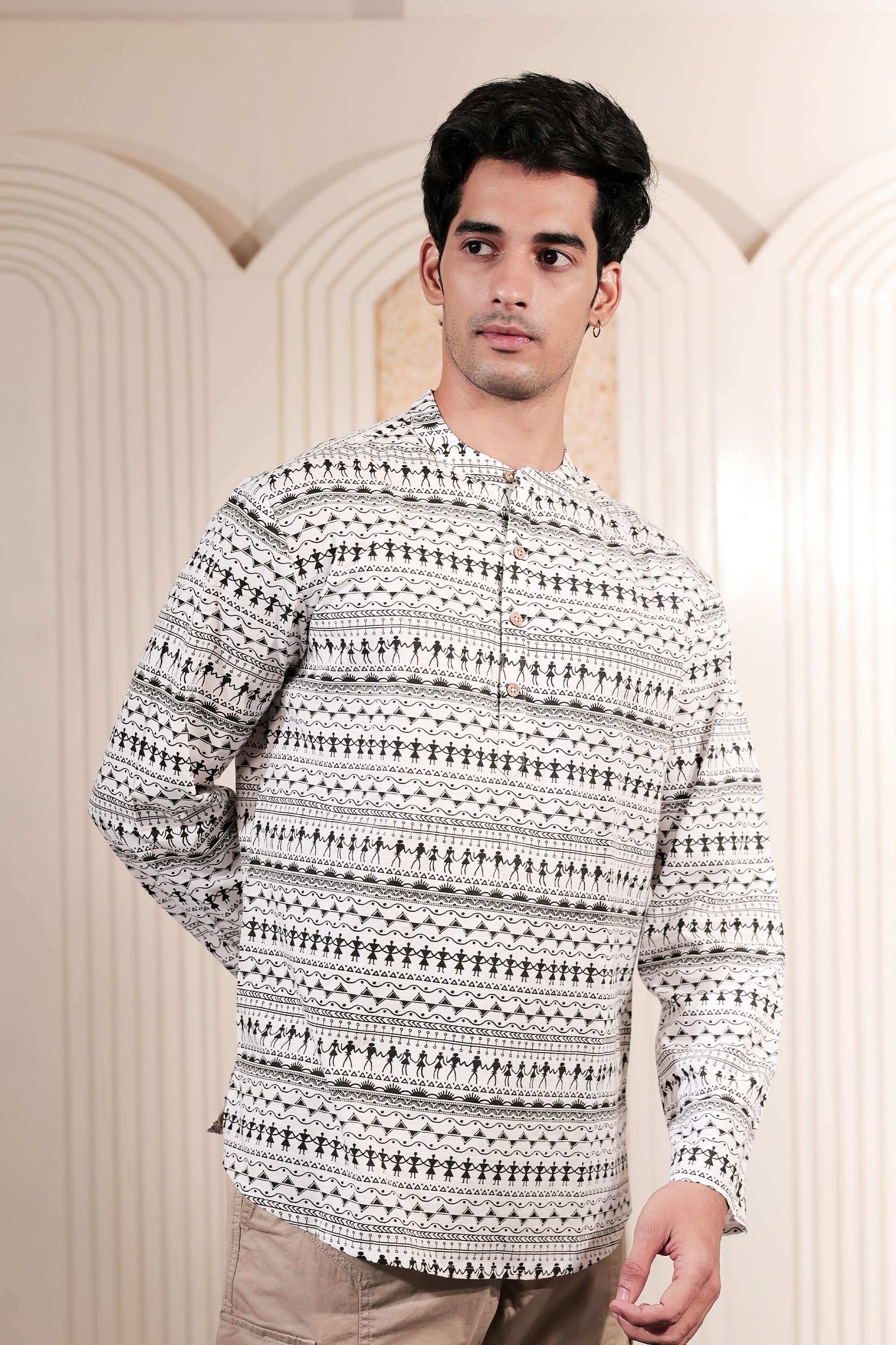 Printed-Blended-Fabric-Men-s-Casual-Wear-Kurta