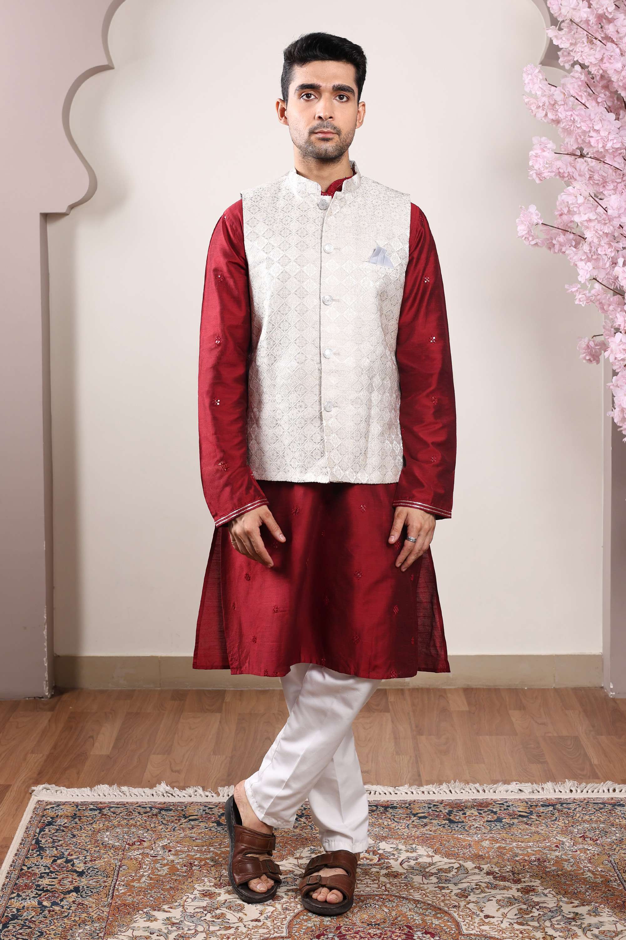 Blended-Fabric-Regular-Fit-Men-Coat