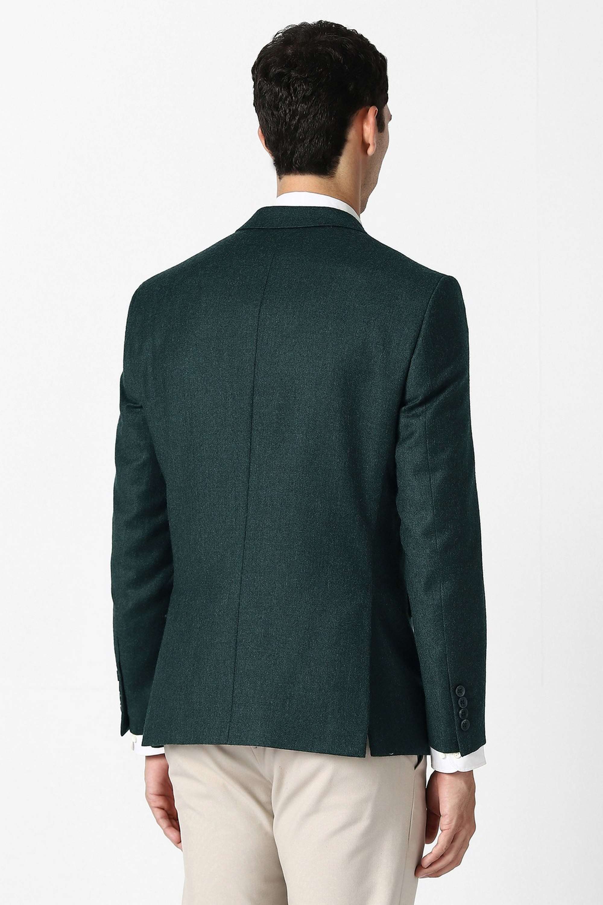 Solid-Wool-Slim-Fit-Men-s-Blazer
