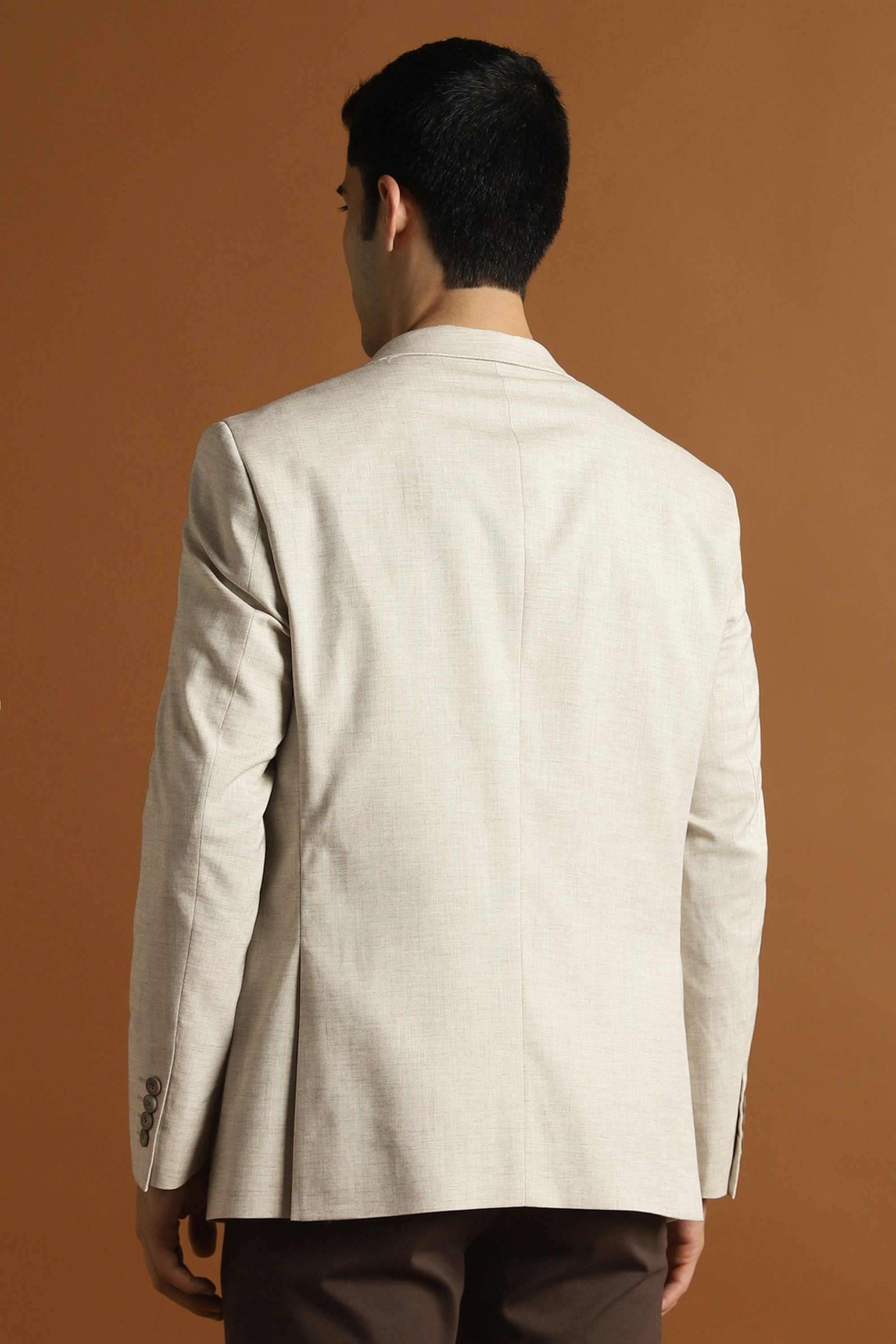 Textured-Polyester-Viscose-Slim-Fit-Men-s-Formal-Blazer