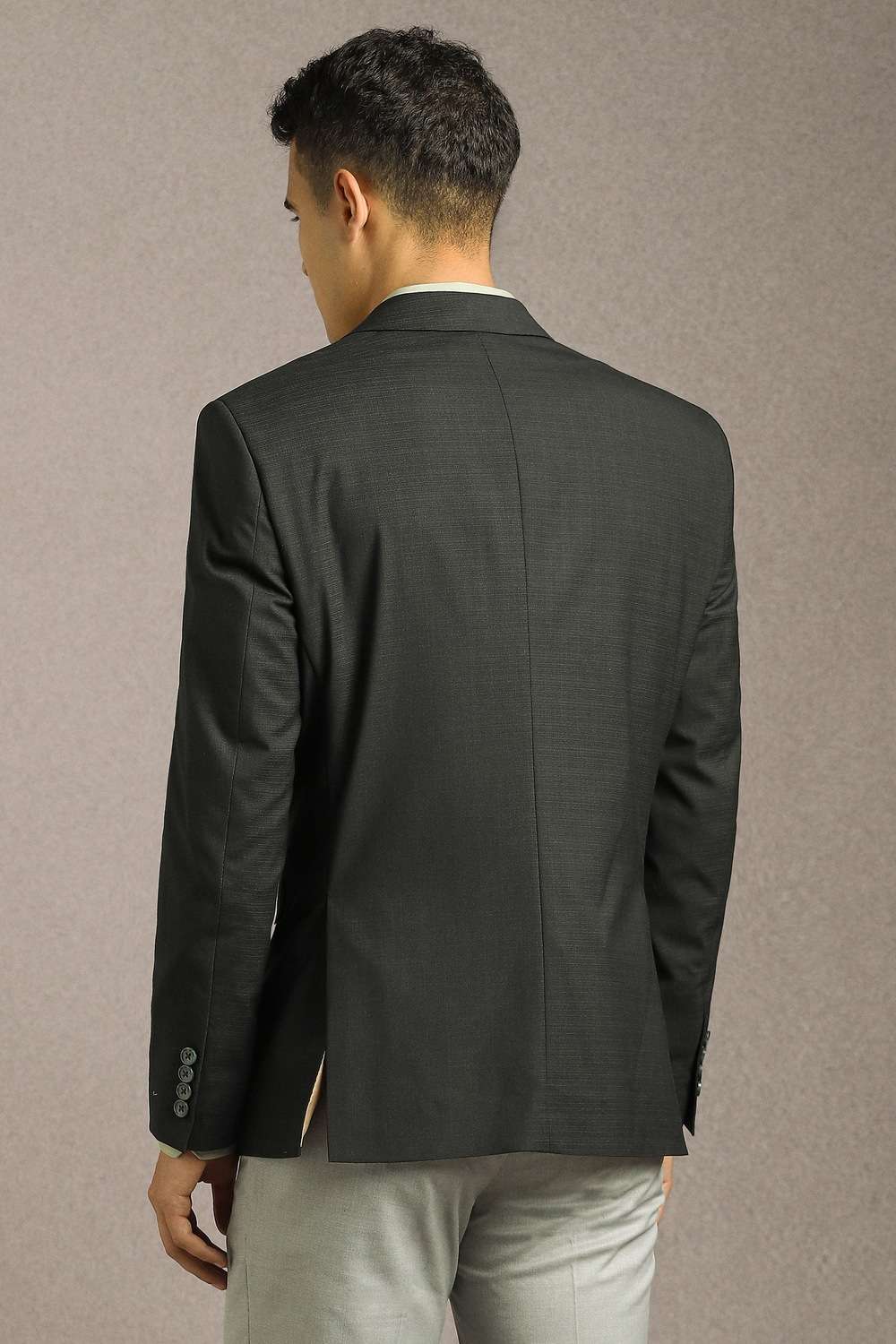 Solid-Blended-Fabric-Slim-Fit-Men-s-Formal-Blazer