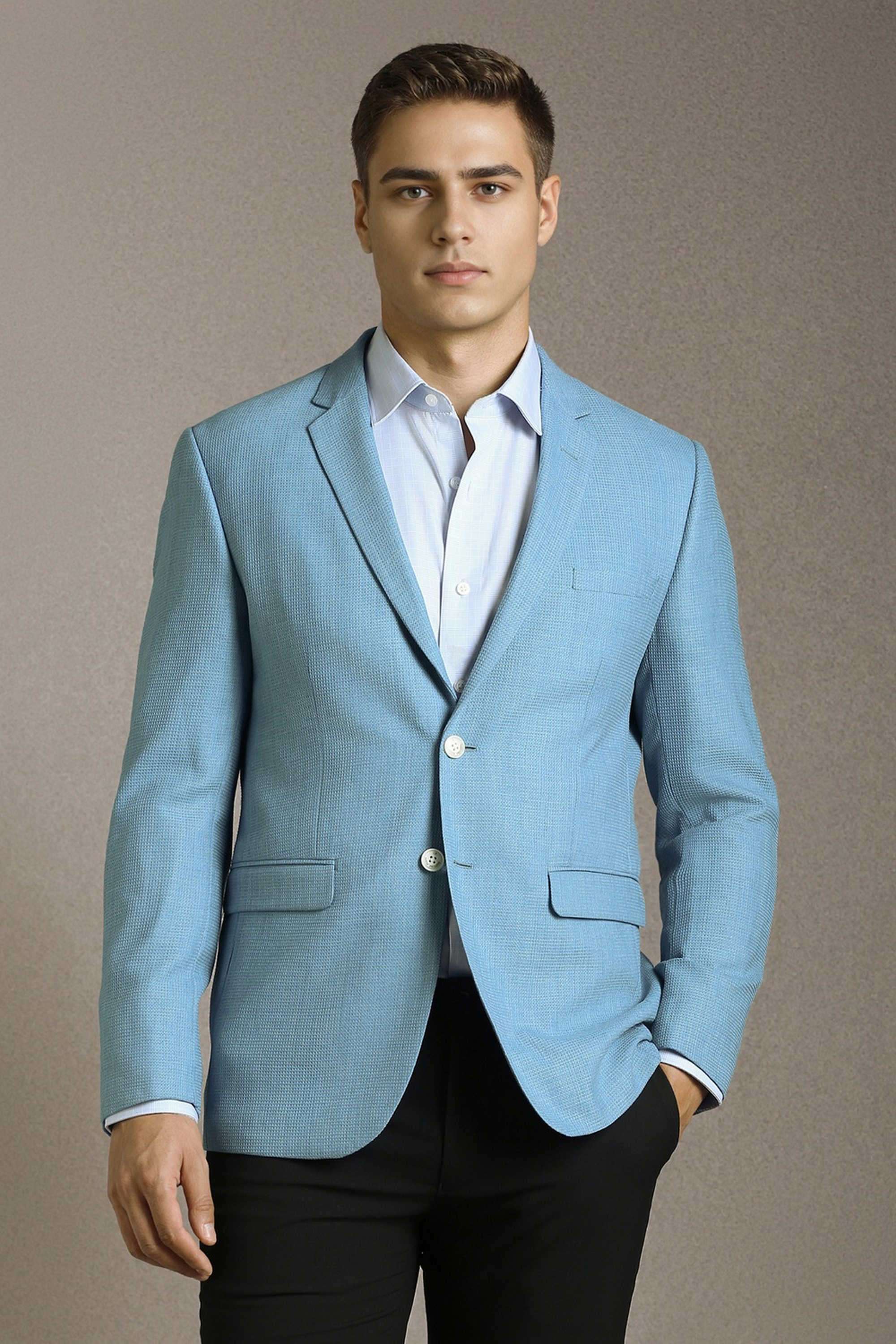 Textured-Polyester-Blend-Slim-Fit-Men-s-Formal-Blazer