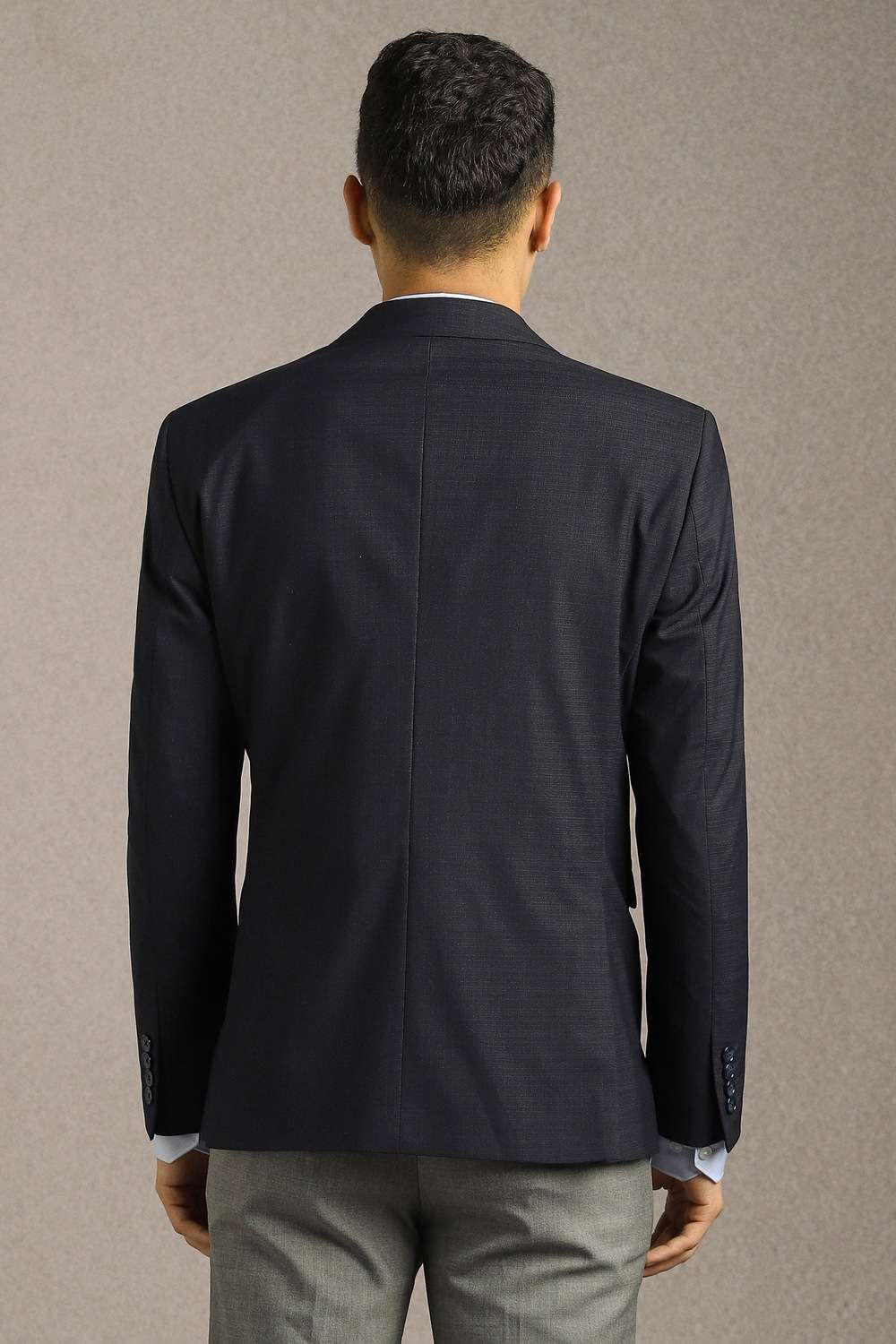 Solid-Blended-Fabric-Slim-Fit-Men-s-Formal-Blazer