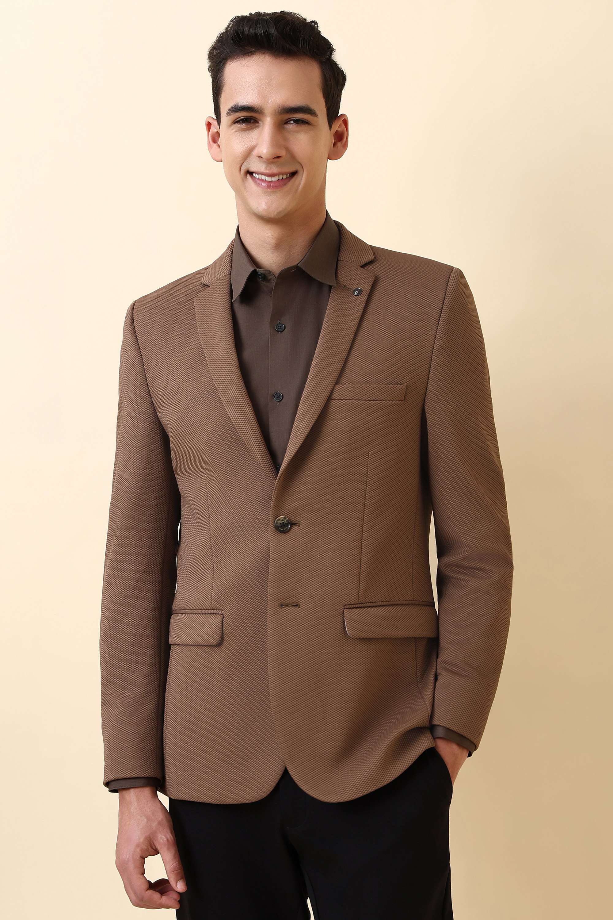 Solid-Polyester-Blend-Super-Slim-Fit-Men-s-Blazer