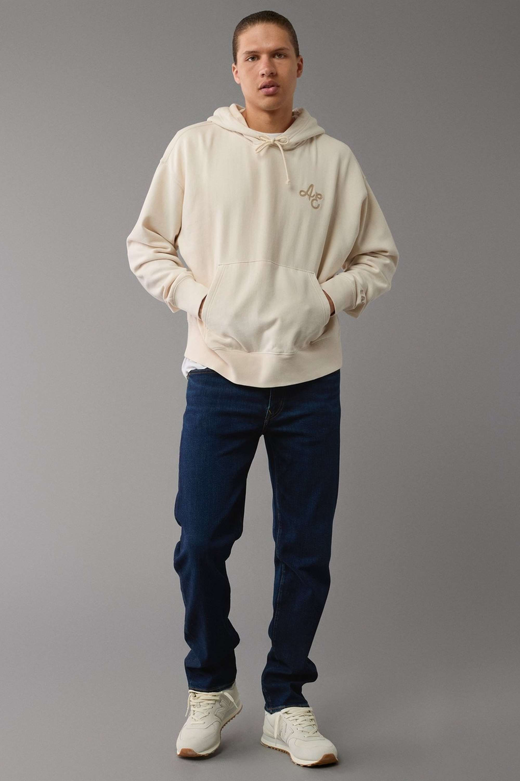 Light-Wash-Cotton-Stretch-Straight-Fit-Men-s-Jeans