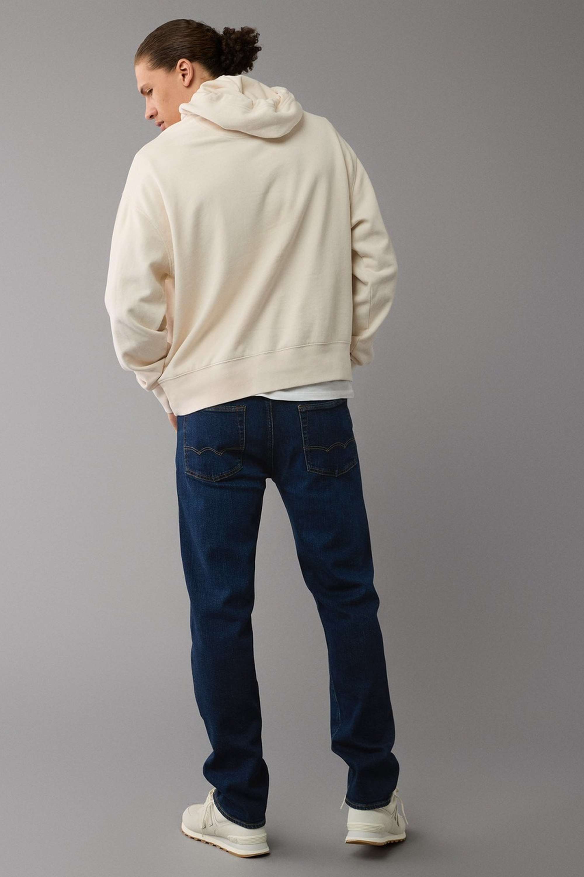 Light-Wash-Cotton-Stretch-Straight-Fit-Men-s-Jeans