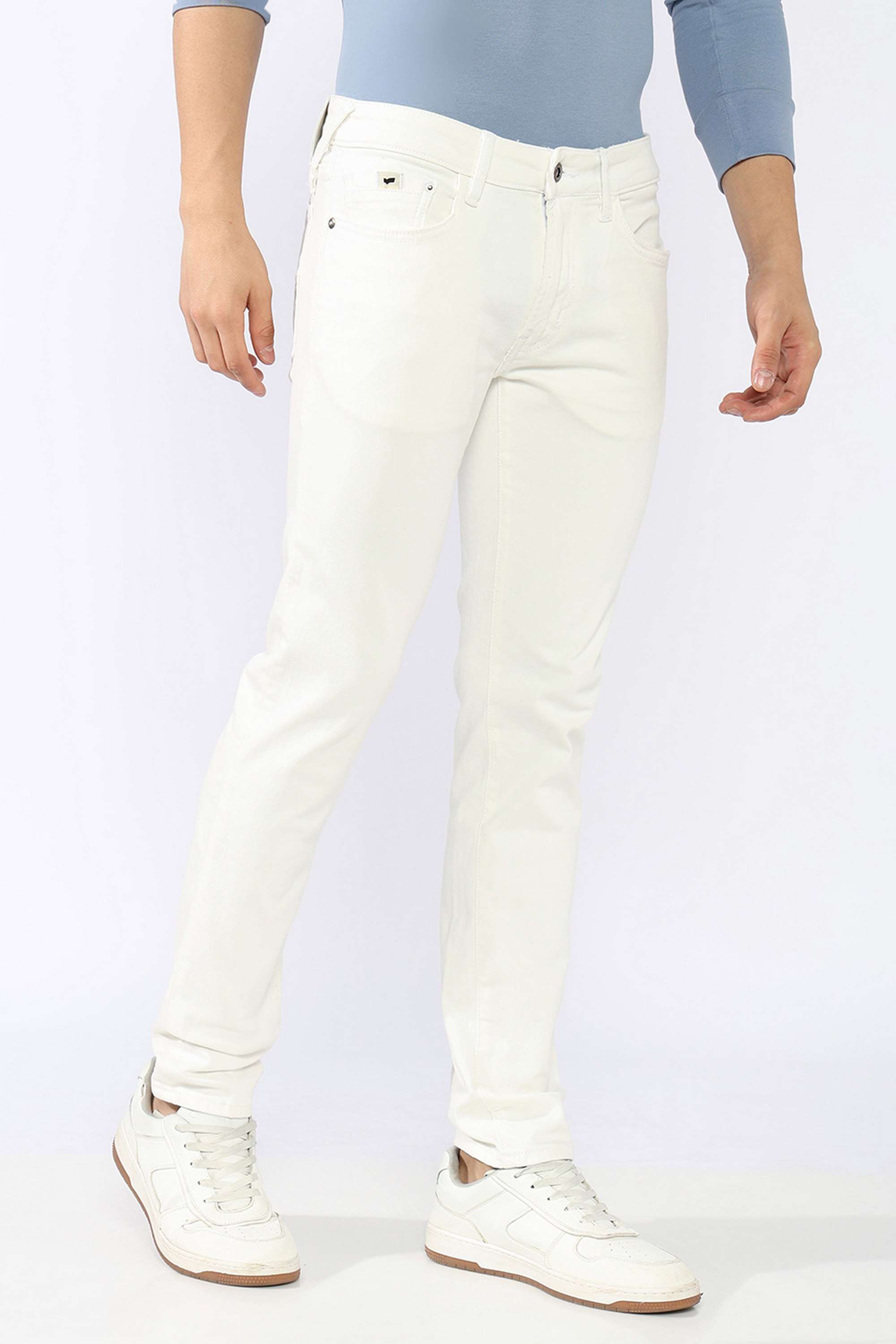 Solid-Cotton-Blend-Slim-Fit-Men-s-Jeans