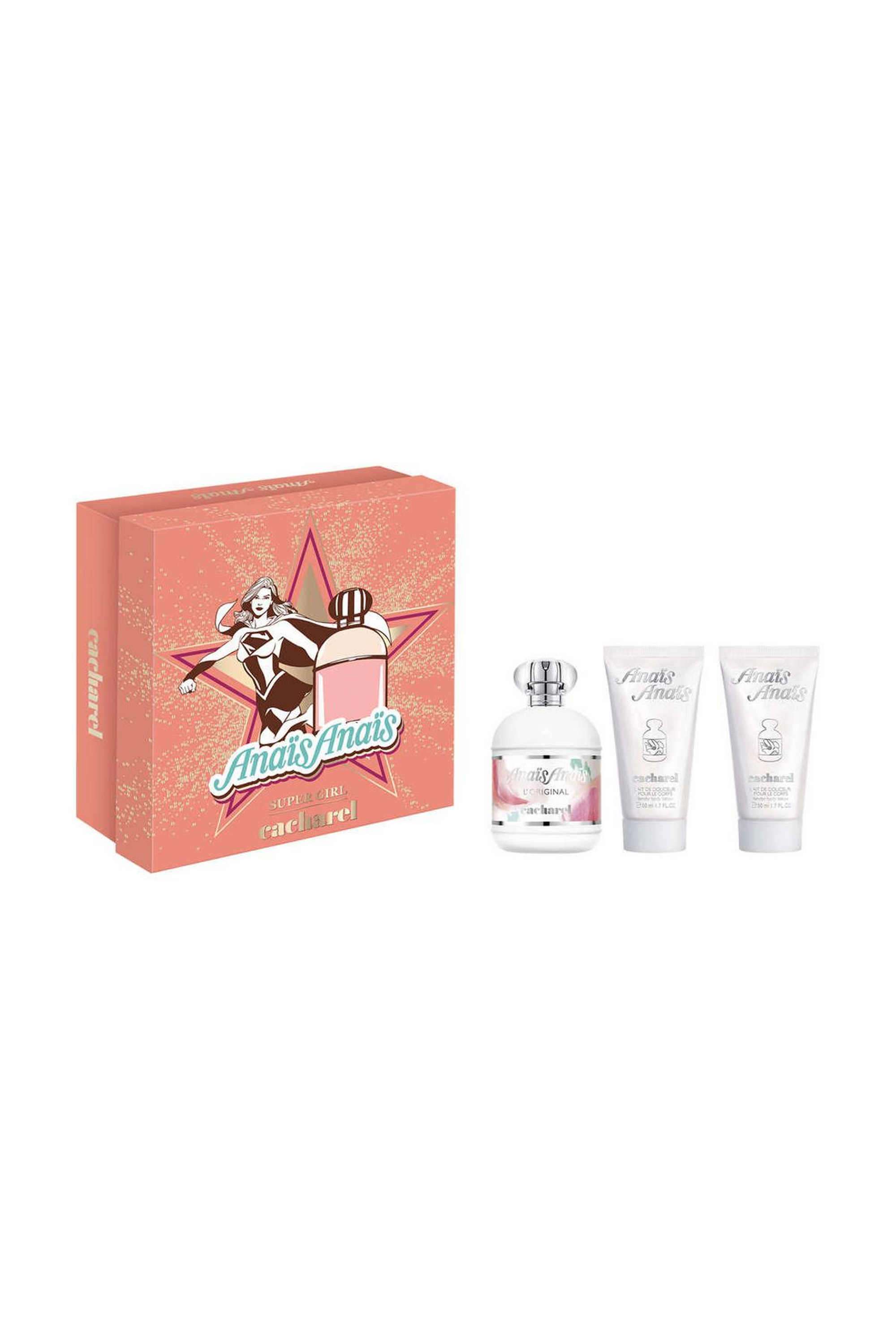 Anais-Anais-Perfume-Gift-Set---Pack-of-3 -Eau-de-Toilette---100-ml-+-2-x-Body-Lotion-50-ml