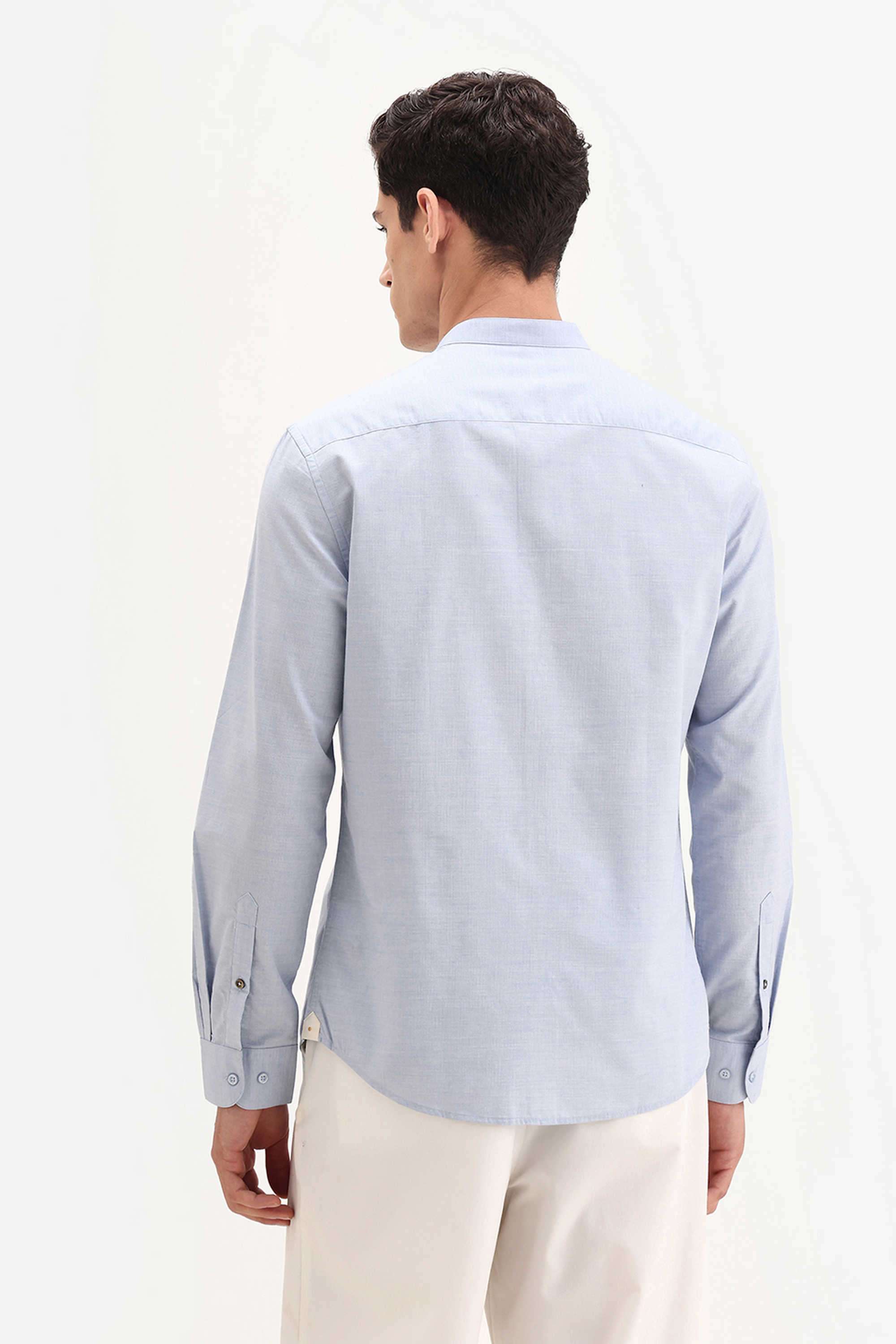 Solid-Cotton-Regular-Fit-Men-s-Casual-Shirt