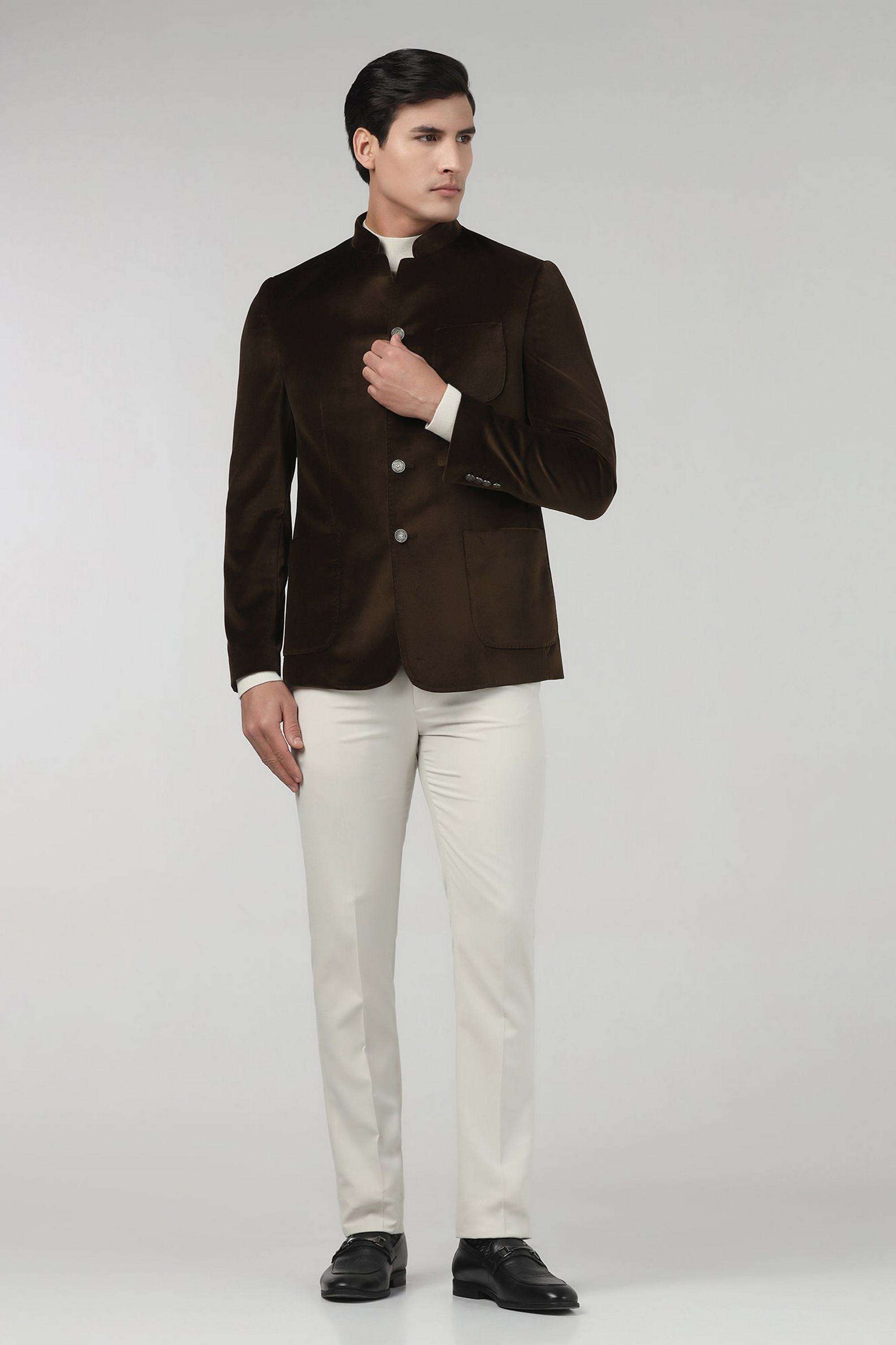 Solid-Rayon-Blend-Slim-Fit-Men-s-Formal-Wear-Blazer