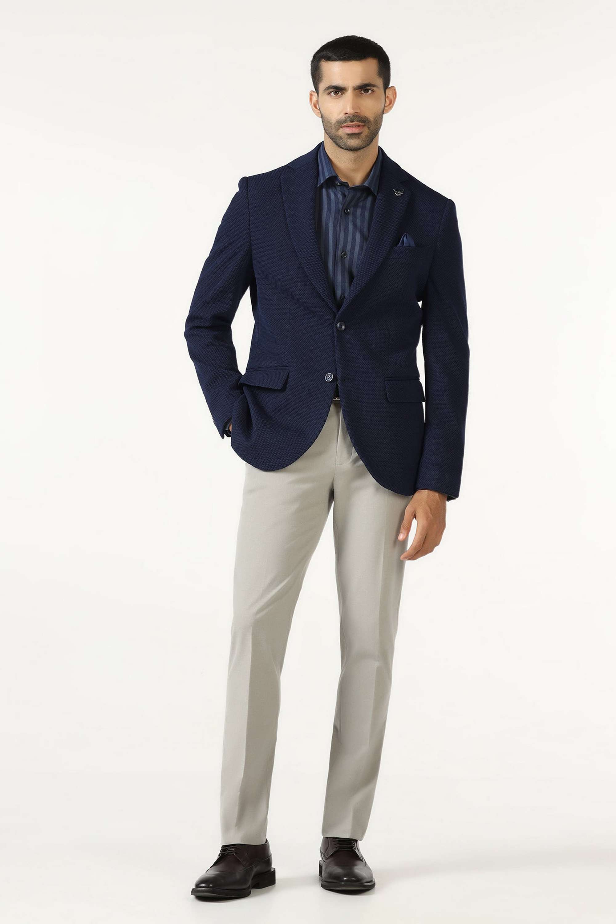 Solid-Blended-Fabric-Slim-Fit-Men-s-Jacket