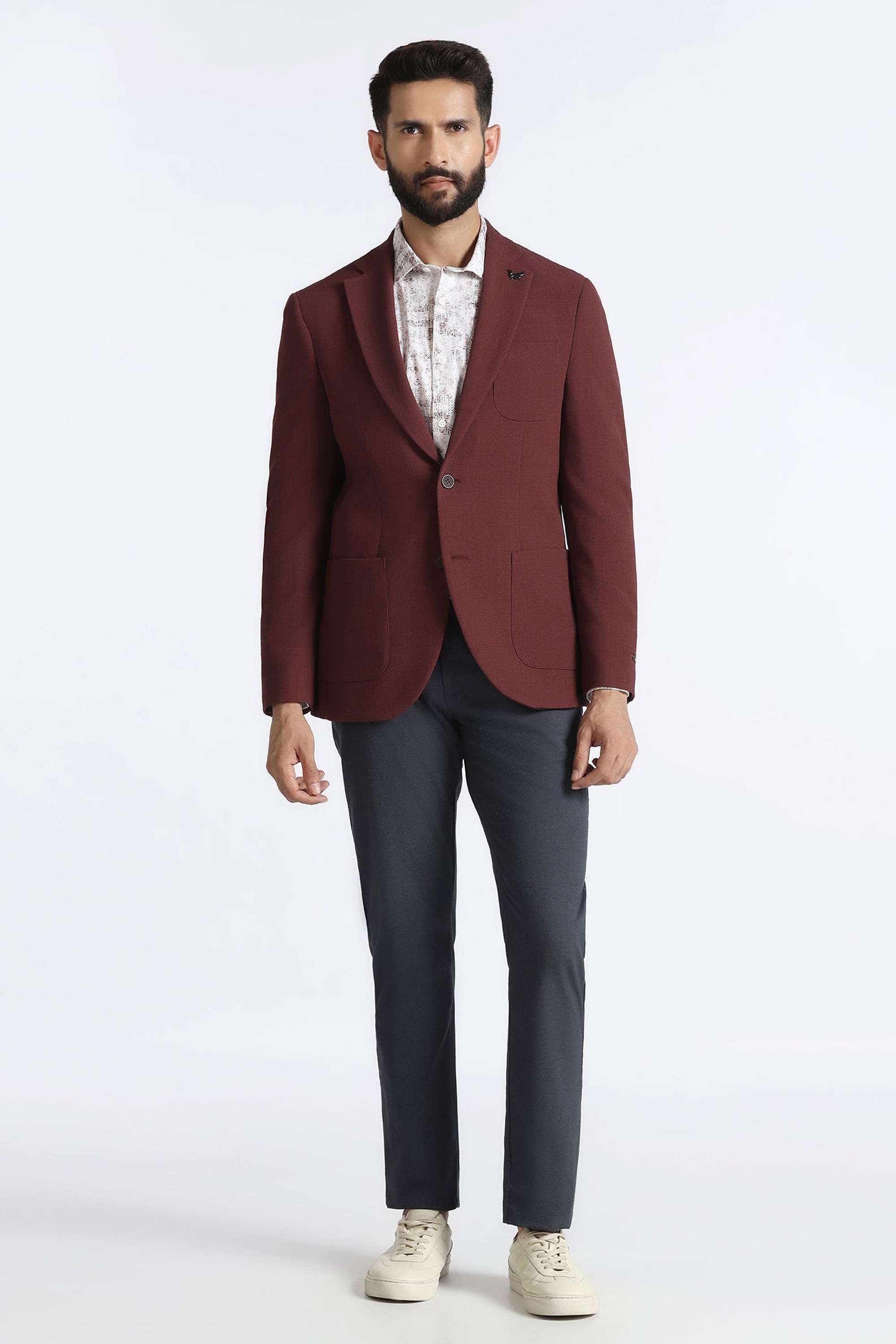 Solid-Blended-Fabric-Slim-Fit-Men-s-Jacket