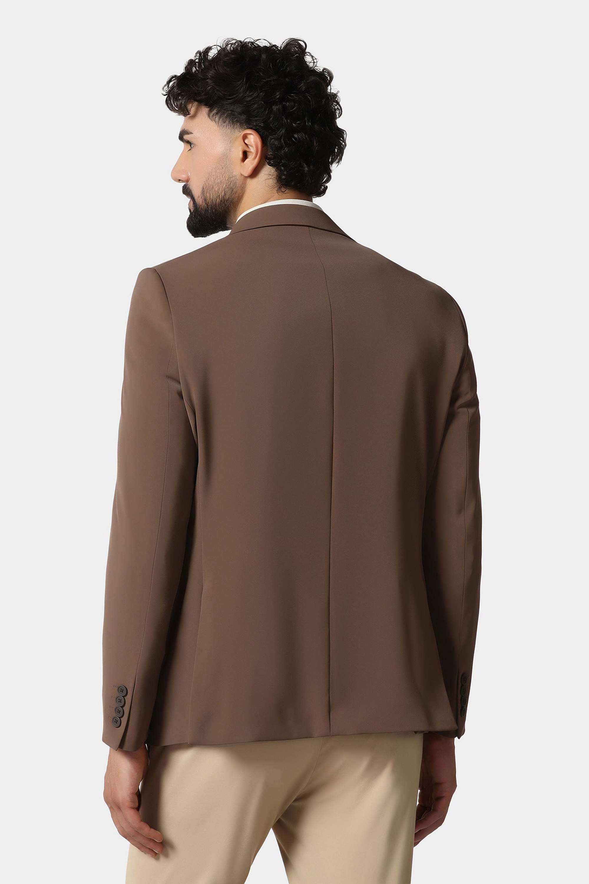 Solid-Polyester-Slim-Fit-Men-s-Jacket