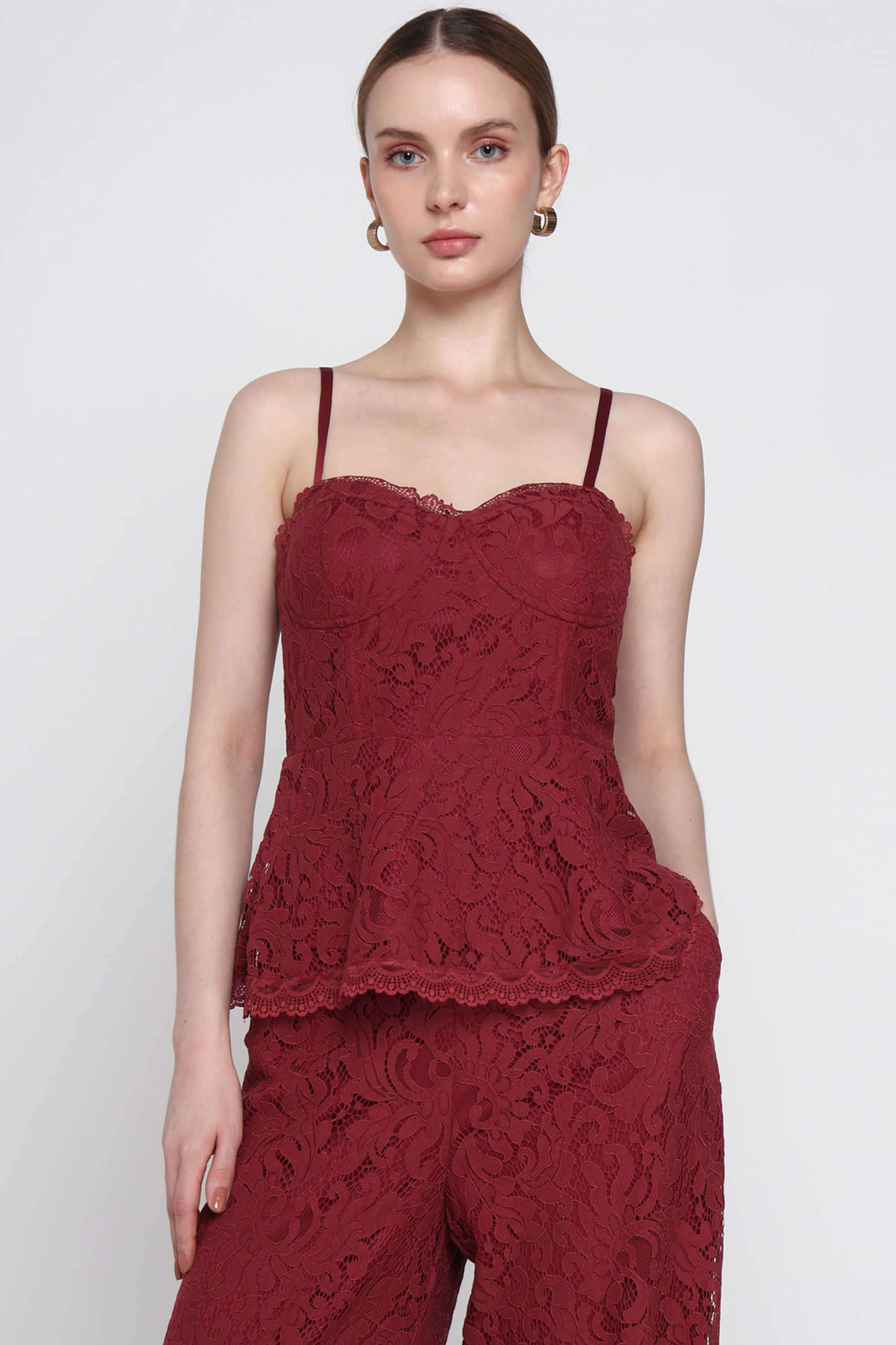 Solid-Polyester-Relaxed-Fit-Women-s-Top