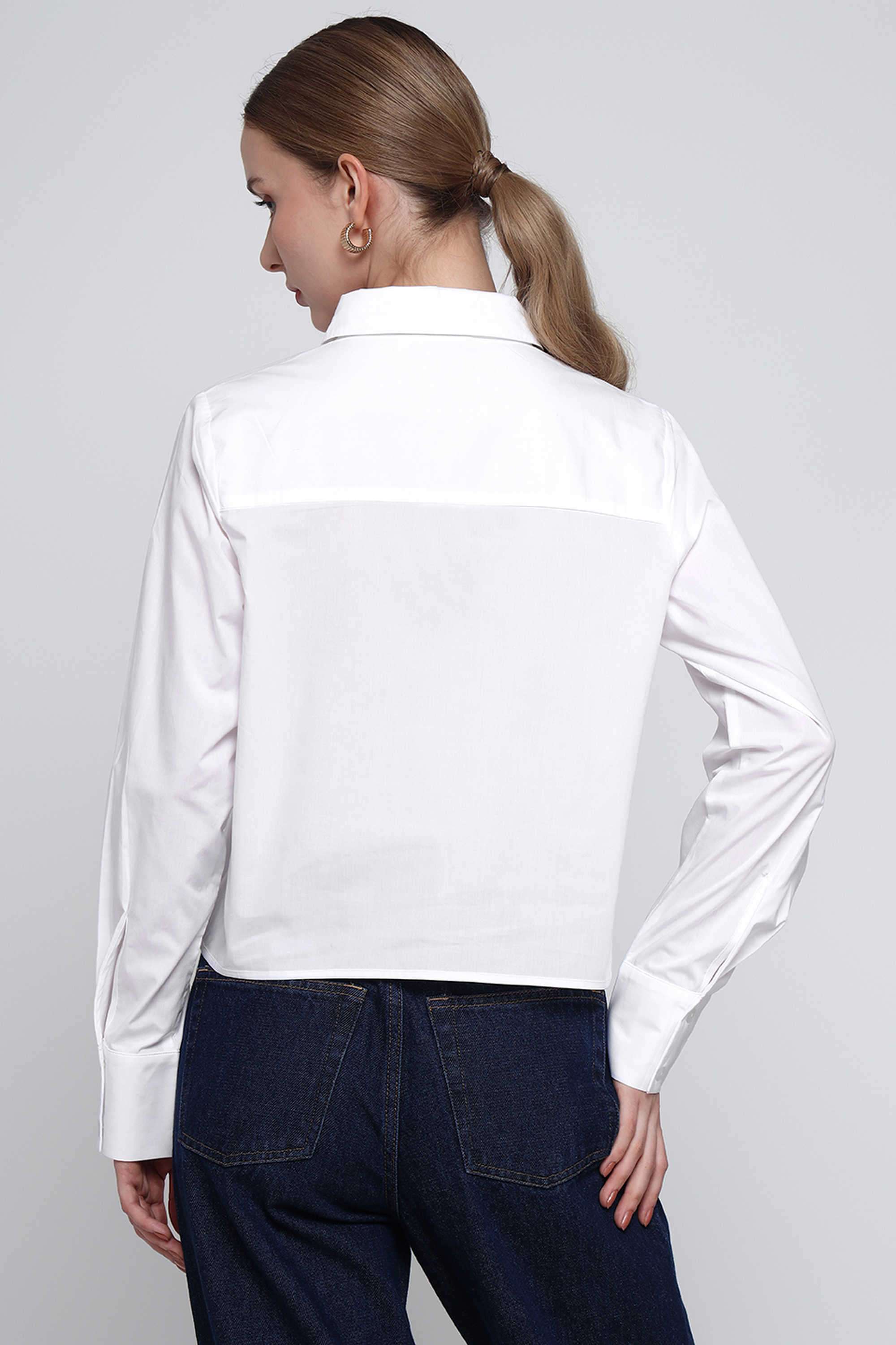 Solid-Cotton-Regular-Fit-Women-s-Top