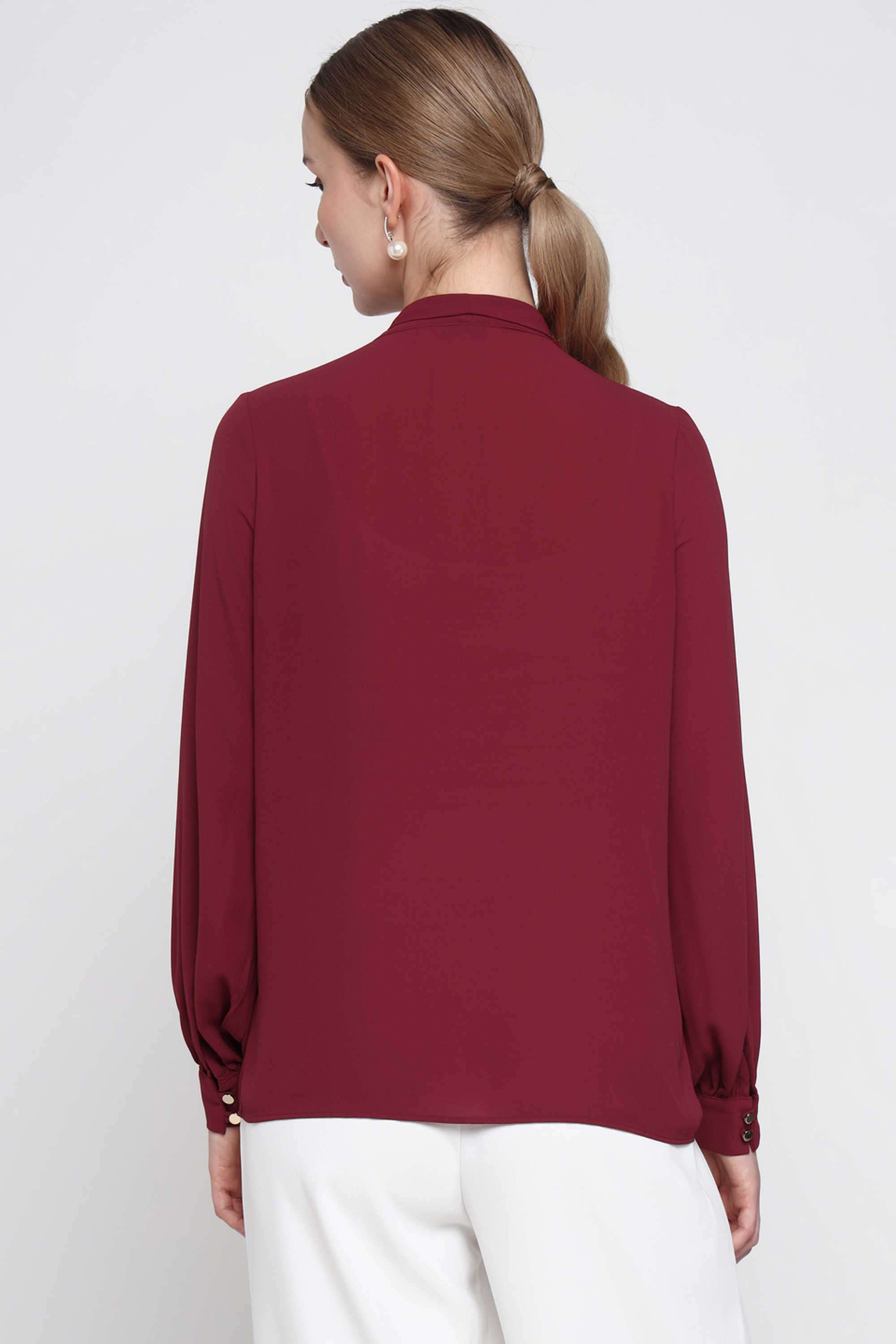 Solid-Blended-Fabric-Regular-Fit-Women-s-Top