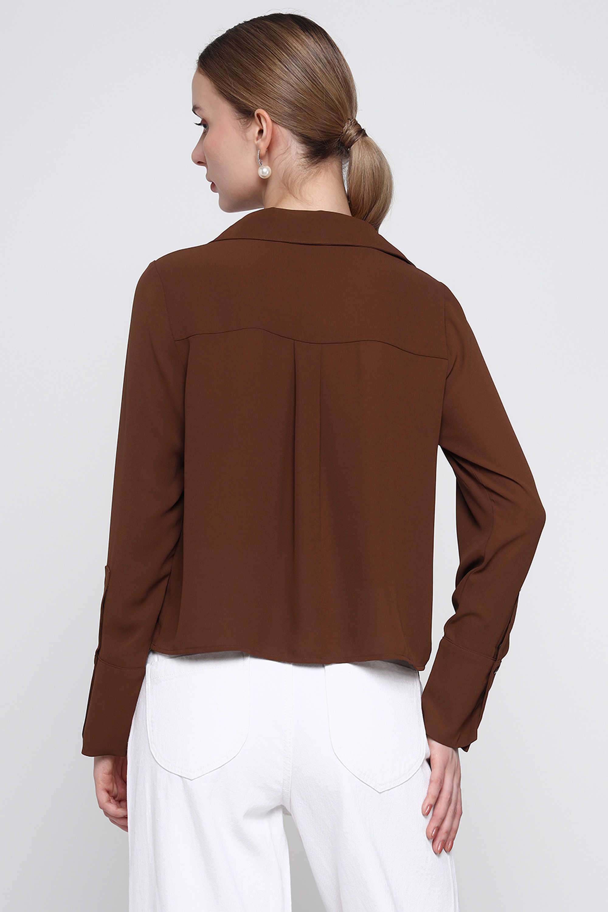 Solid-Blended-Fabric-Relaxed-Fit-Women-s-Top