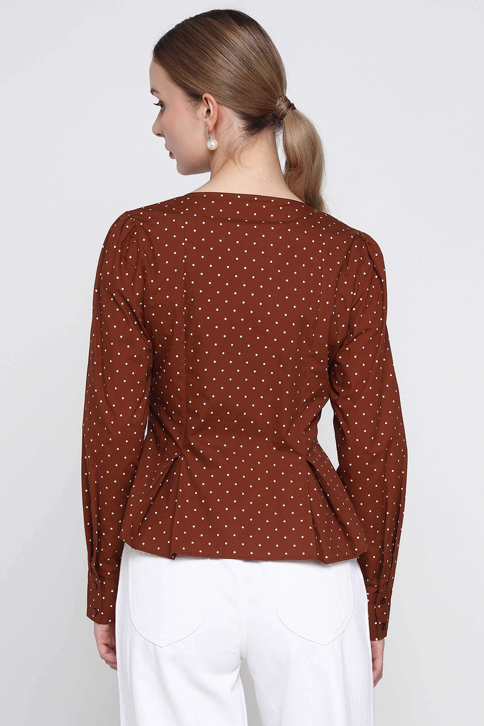 Geometric-Print-Poplin-Relaxed-Fit-Women-s-Top