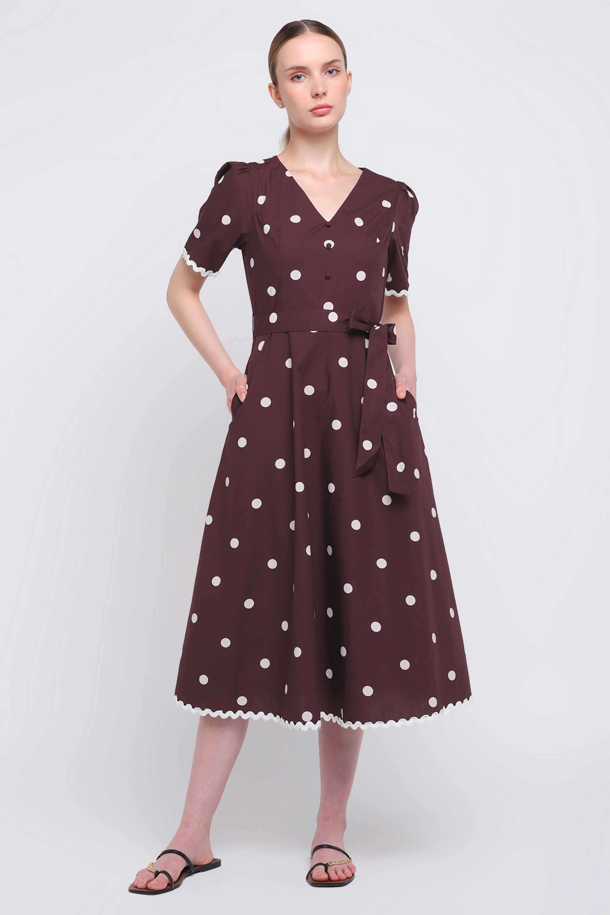 Geometric-Print-Poplin-Relaxed-Fit-Women-s-Midi-Dress