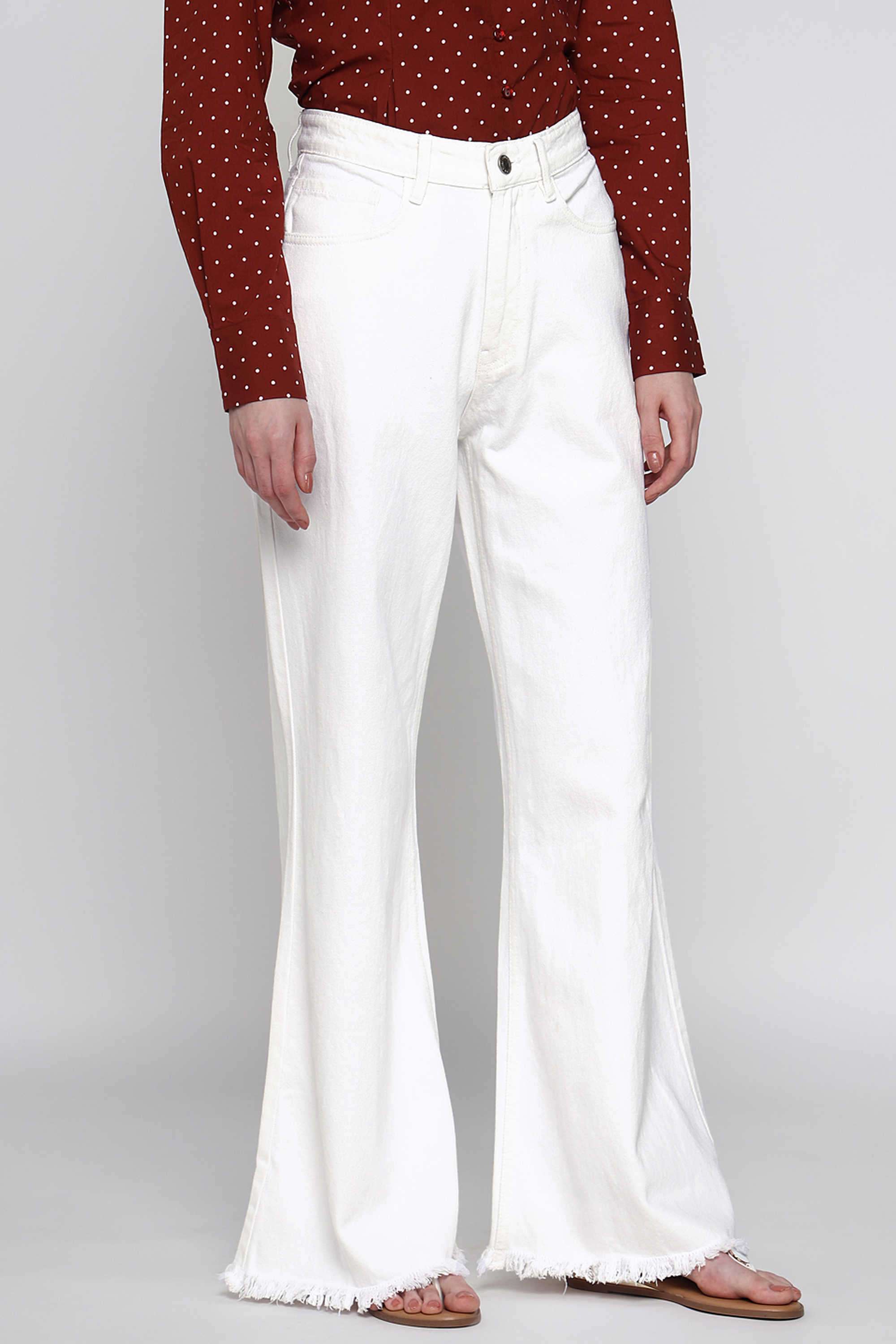 Solid-Denim-Wide-Leg-Fit-Women-s-Jeans