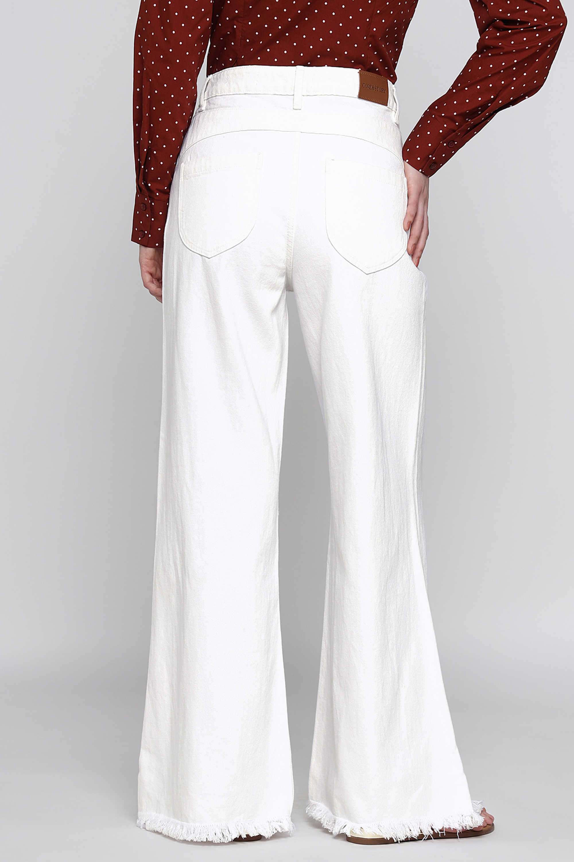 Solid-Denim-Wide-Leg-Fit-Women-s-Jeans