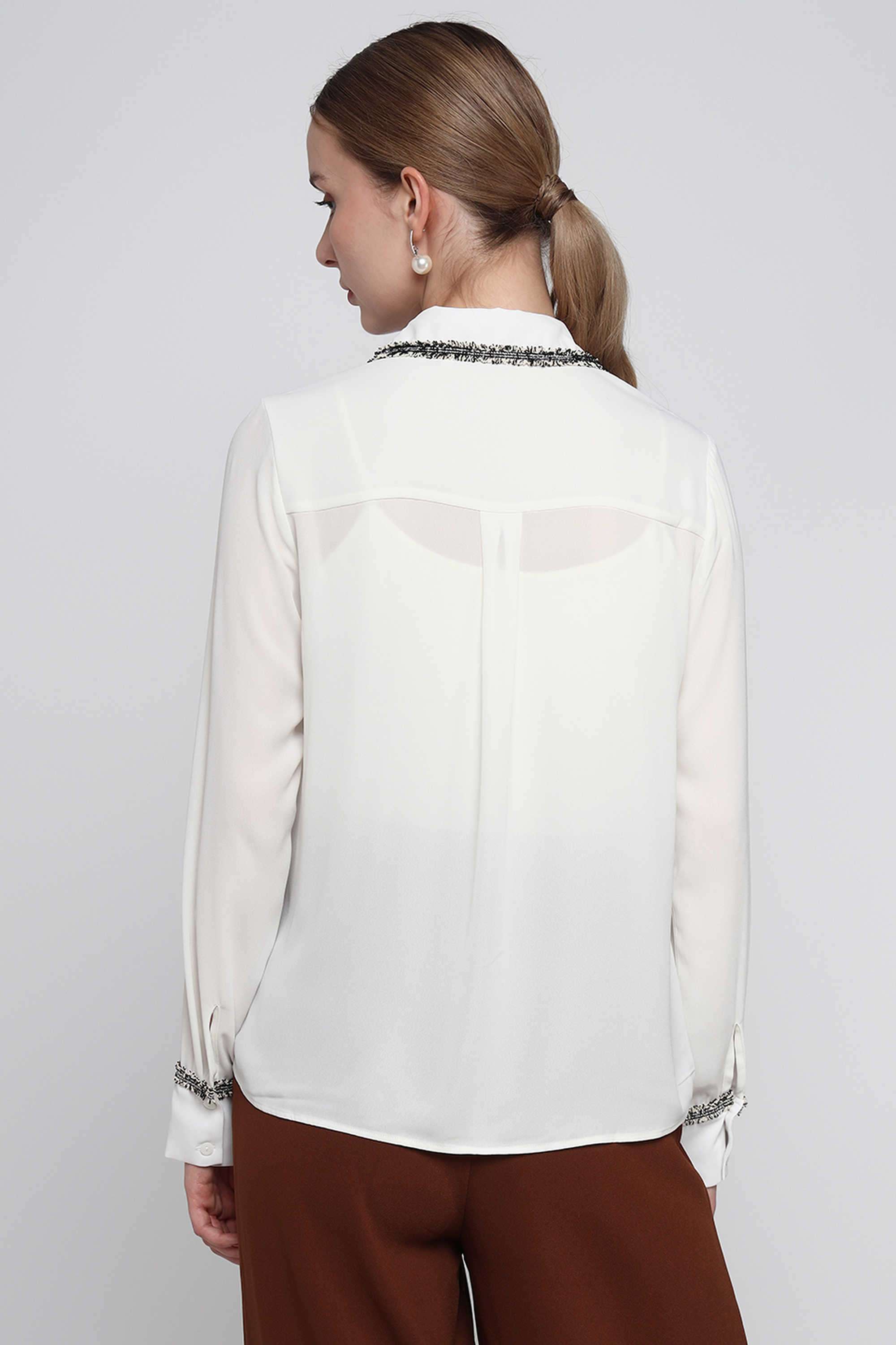 Solid-Blended-Fabric-Regular-Fit-Women-s-Top