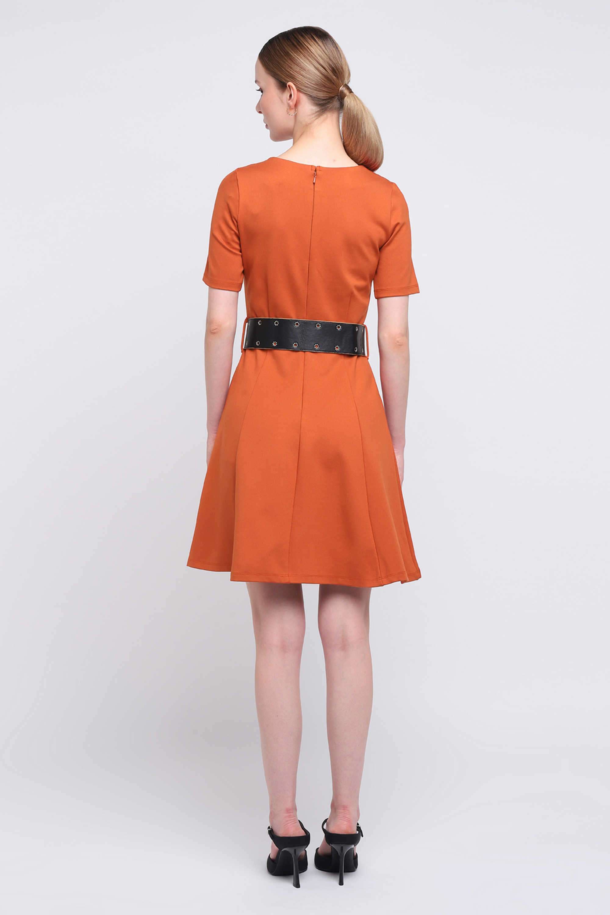 Solid-Blended-Fabric-Relaxed-Fit-Women-s-Mini-Dress