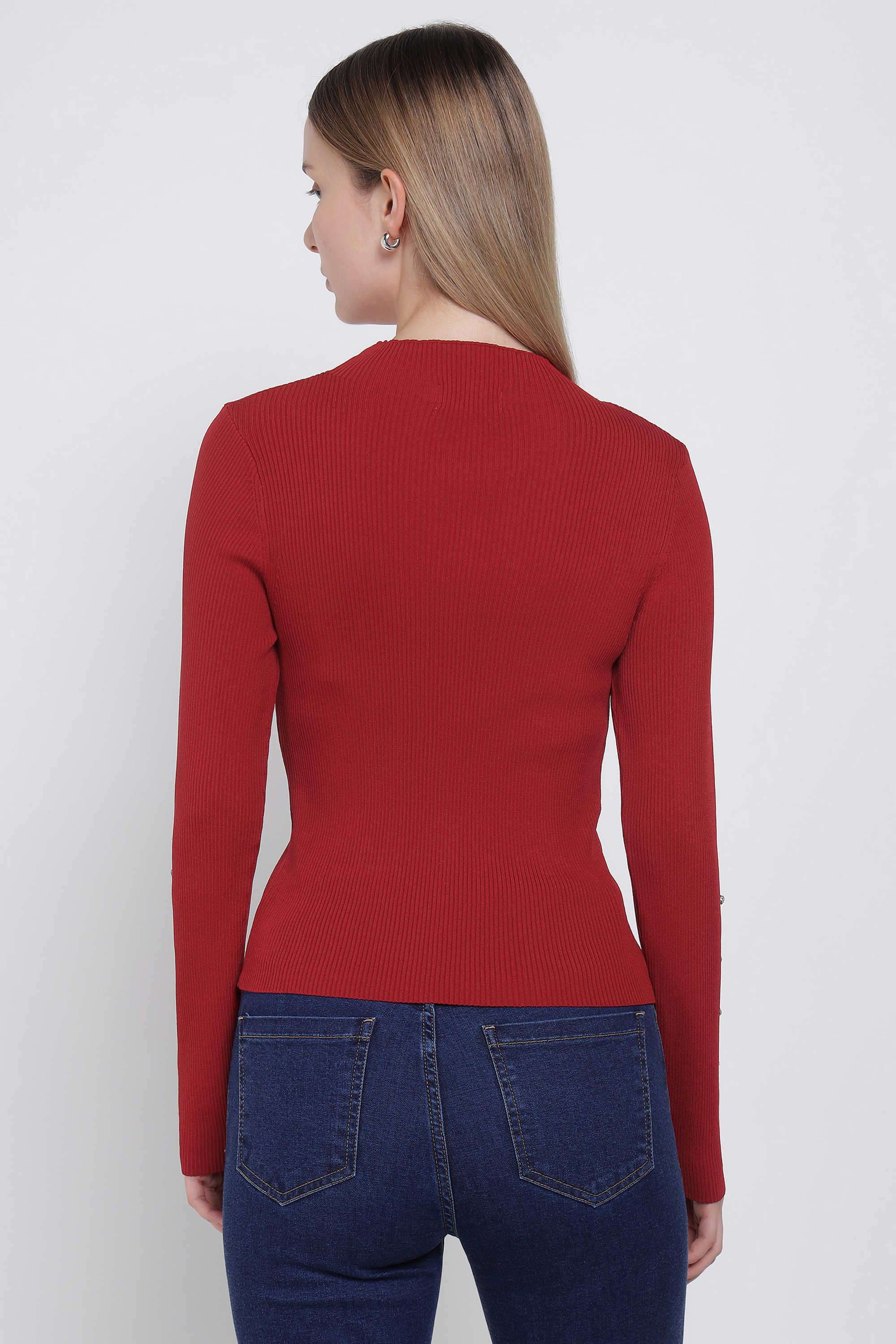 Solid-Round-Neck-Viscose-Women-s-Winter-Wear-Sweater