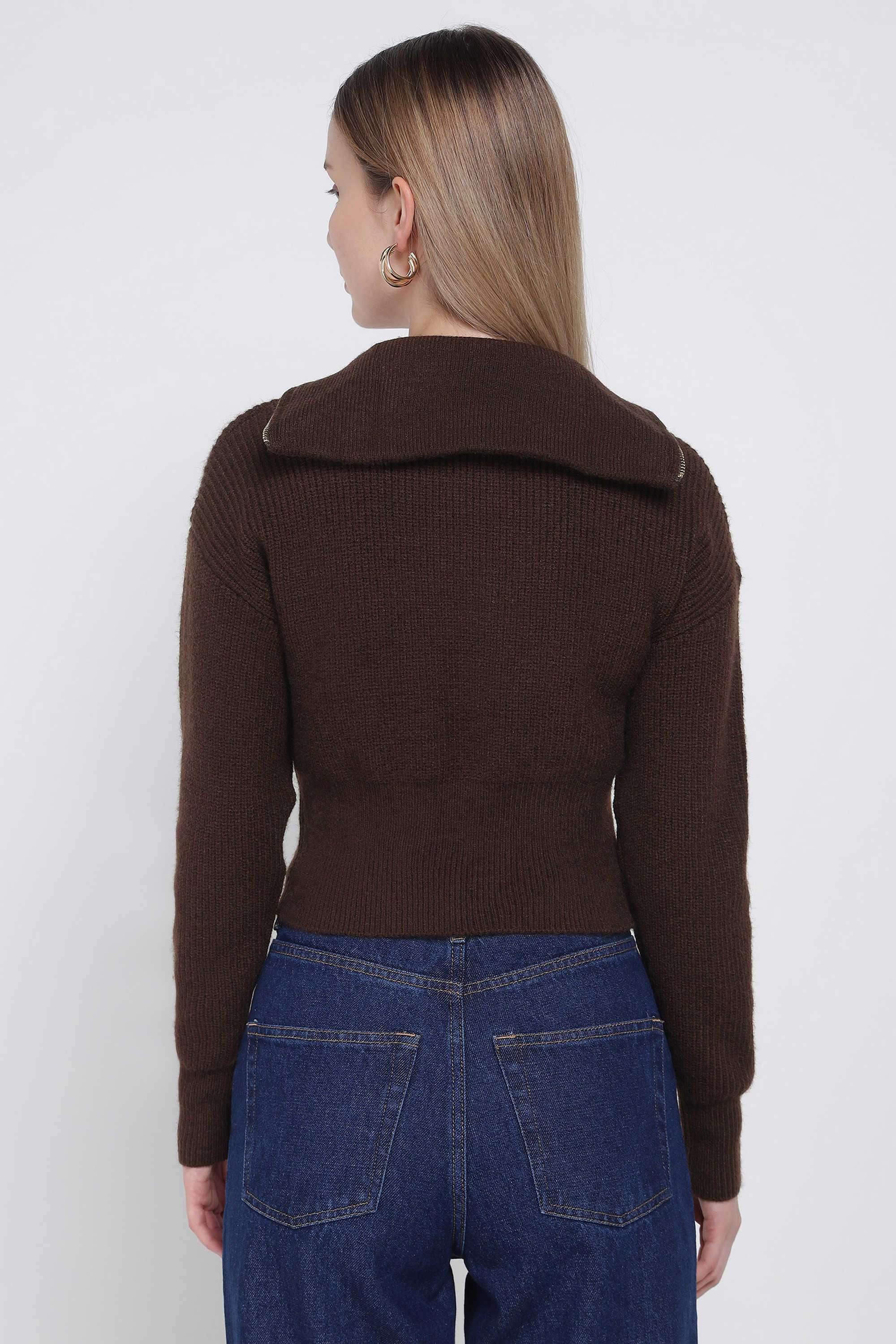 Solid-Polyester-Women-s-Winter-Wear-Sweater