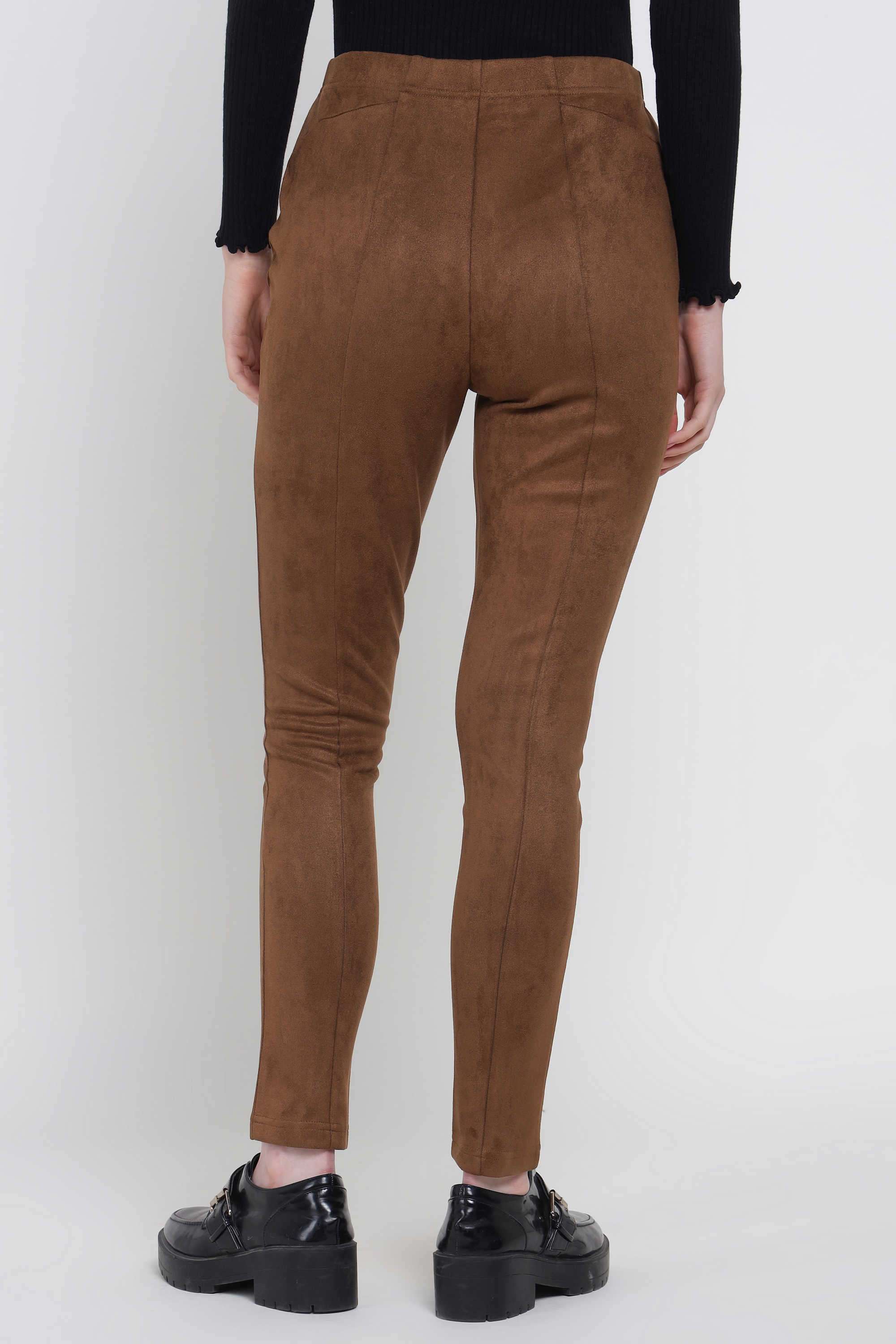 Solid-Slim-Fit-Polyester-Women-s-Winter-Wear-Trousers