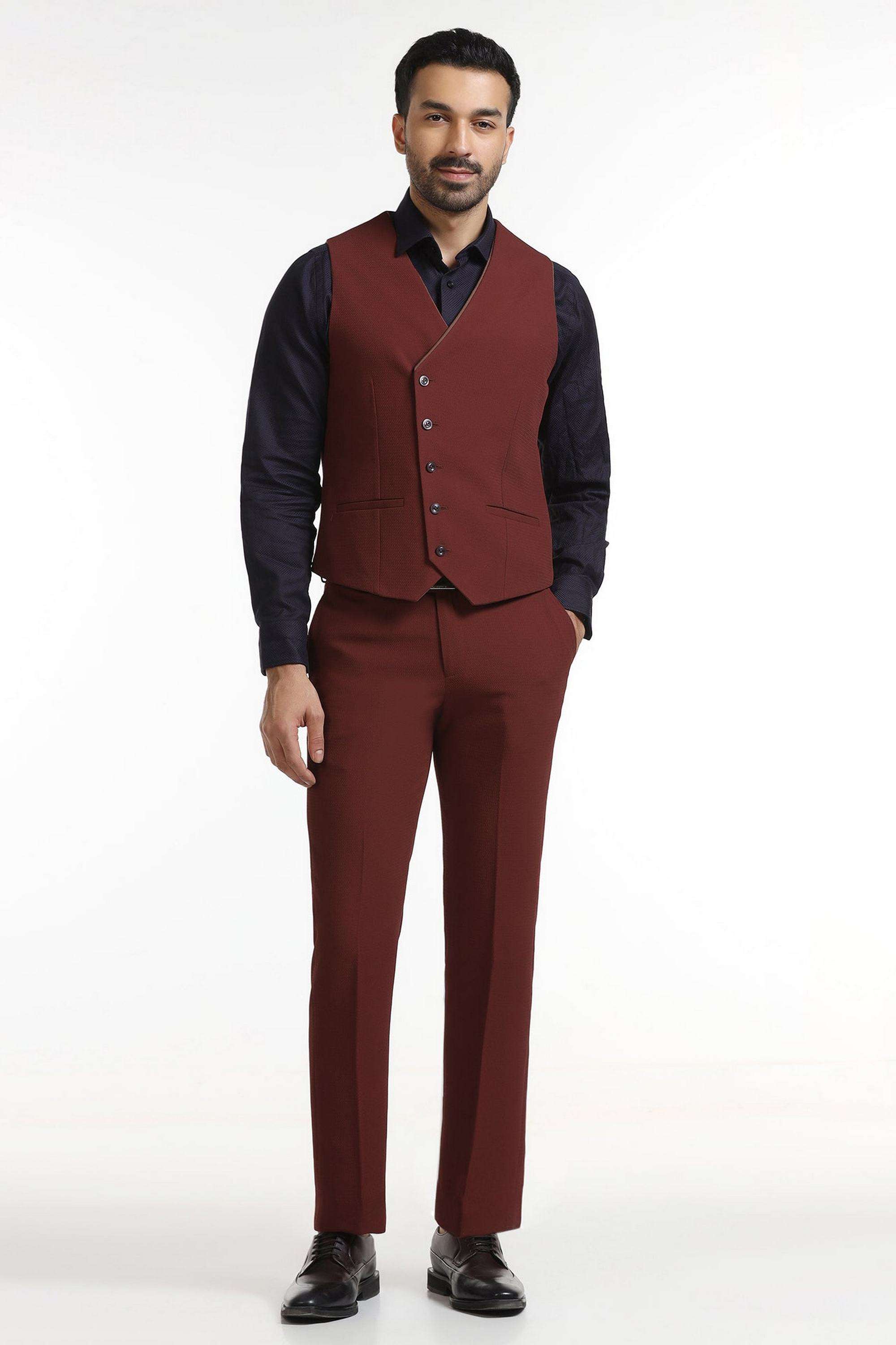 Dobby-Polyester-Slim-Fit-Men-s-Formal-Wear-Suit
