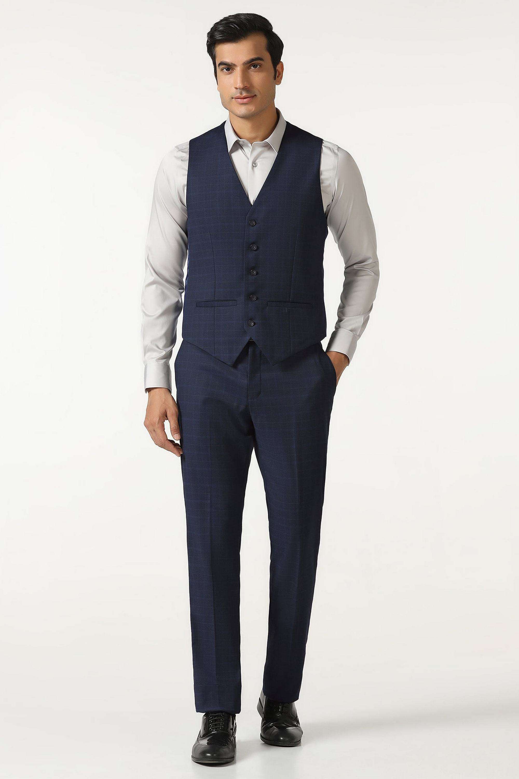 Solid-Polyester-Slim-Fit-Men-s-Formal-Wear-Suit