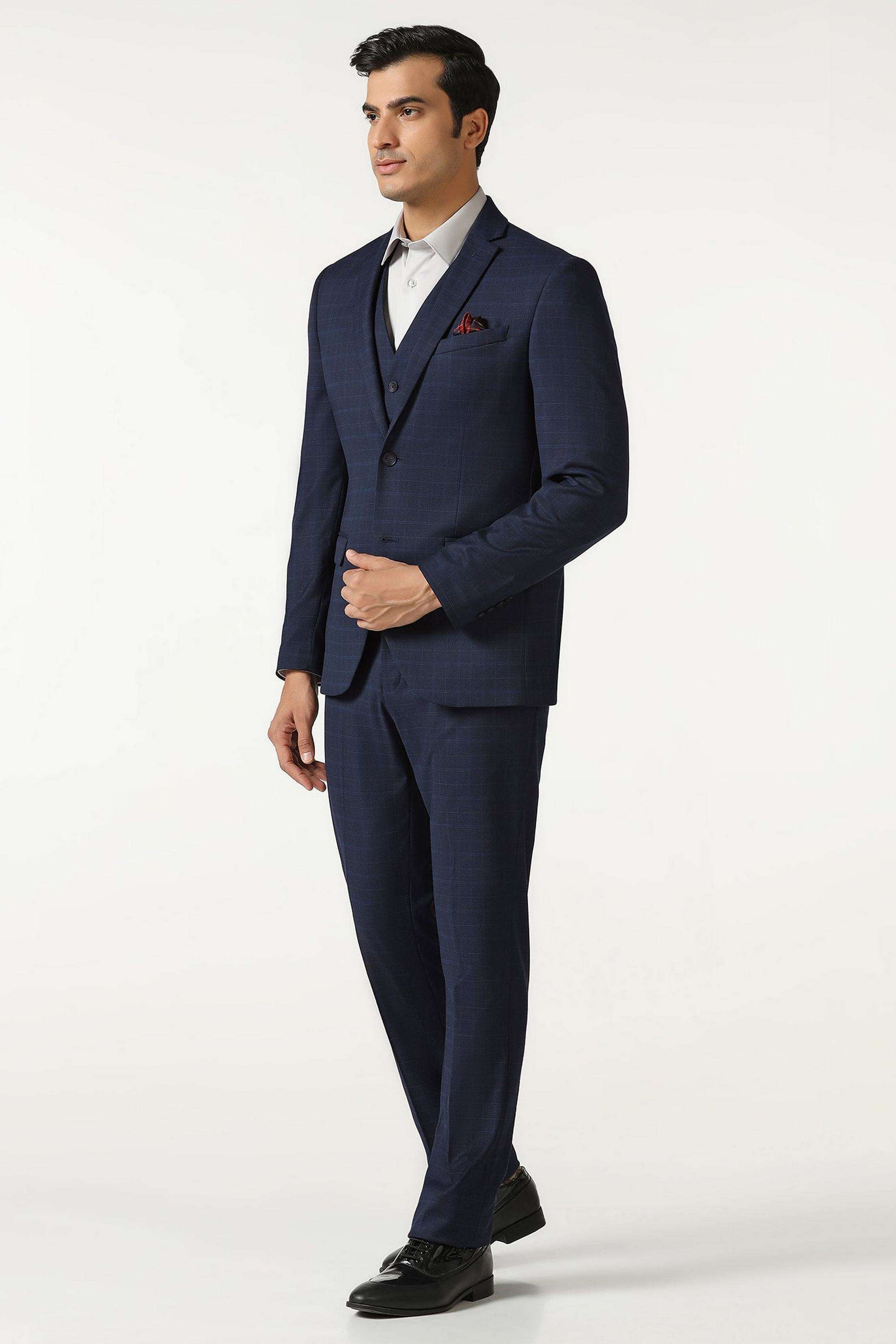 Solid-Polyester-Slim-Fit-Men-s-Formal-Wear-Suit